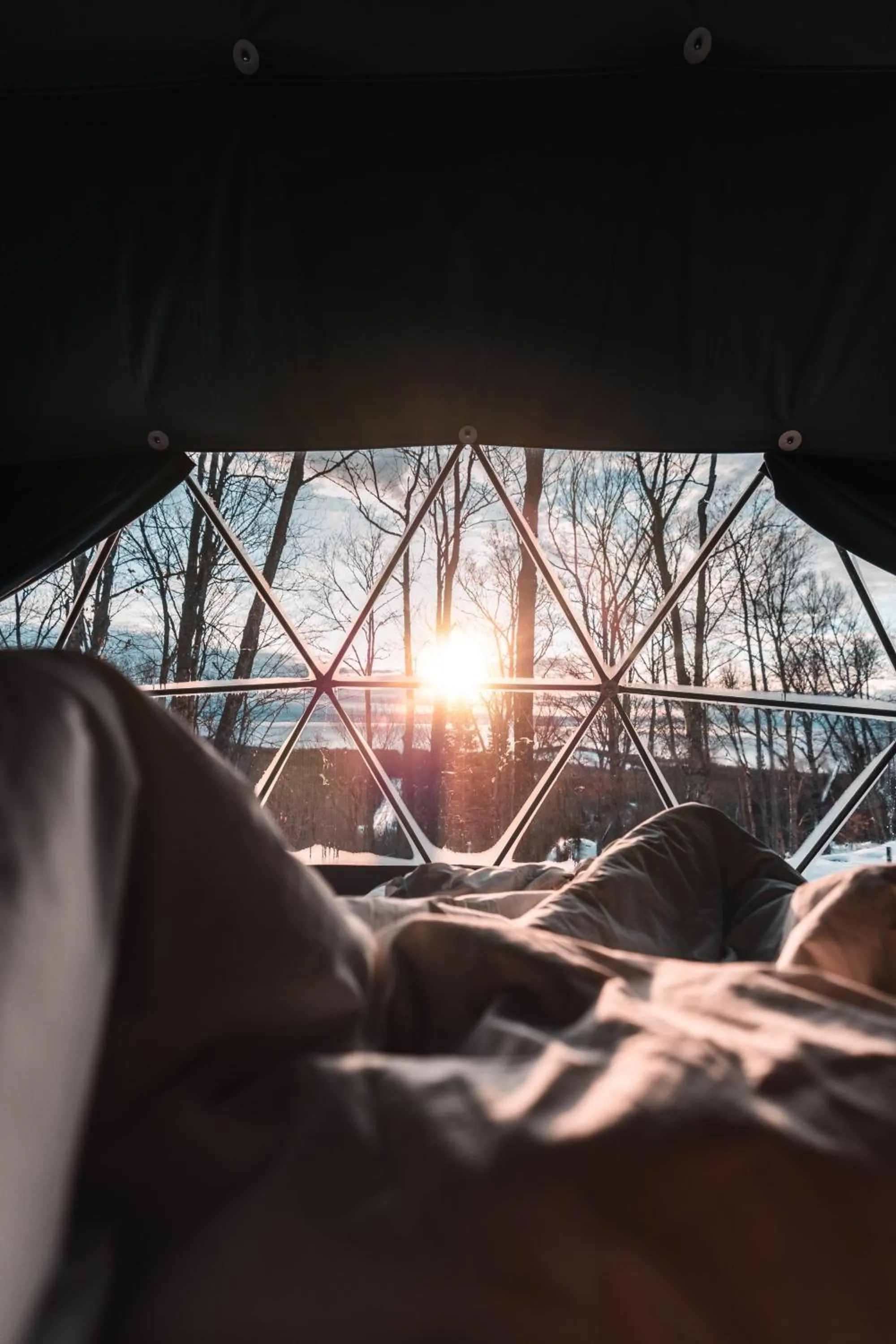 Natural landscape, Bed in Dômes Charlevoix