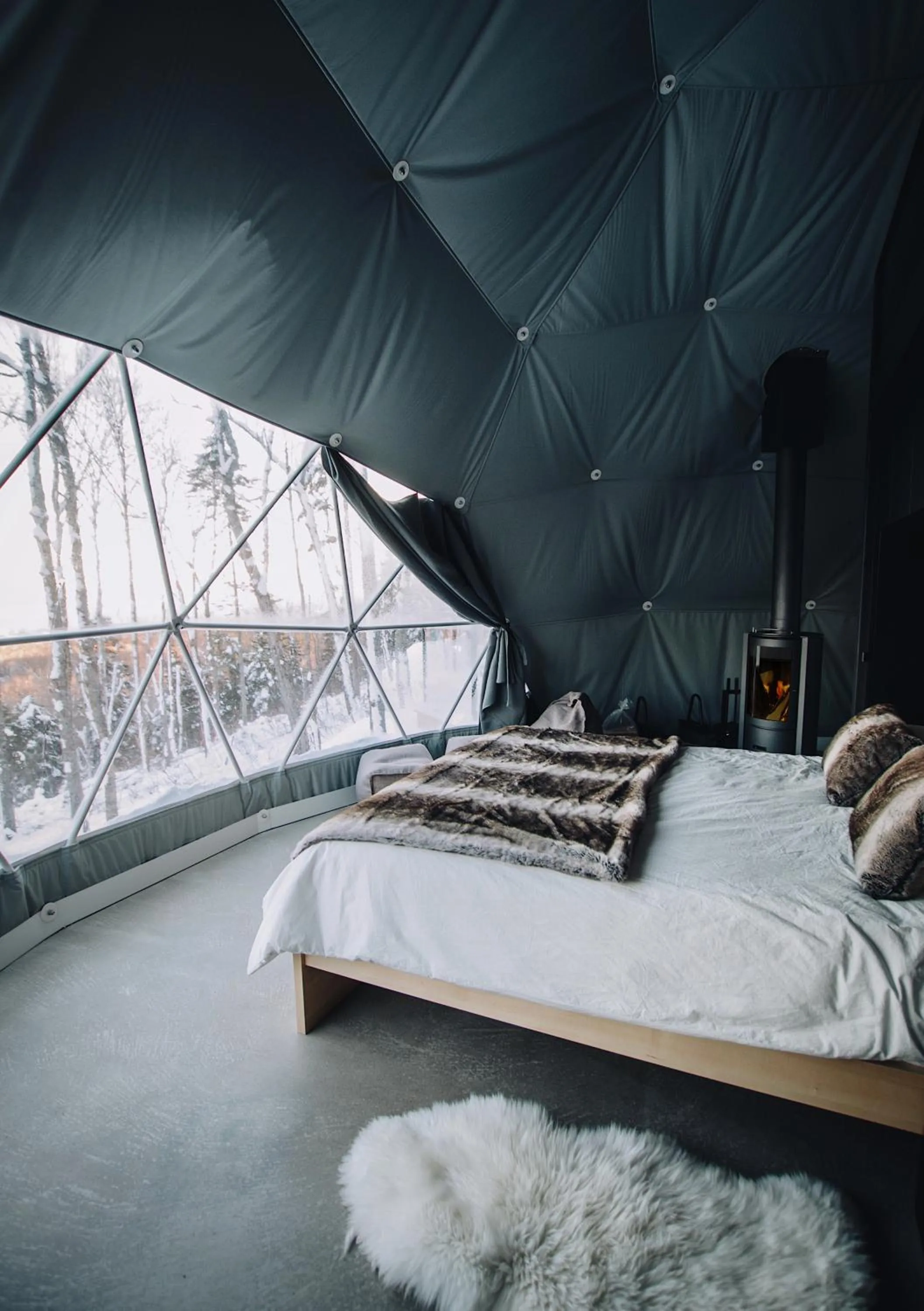 Bed in Dômes Charlevoix