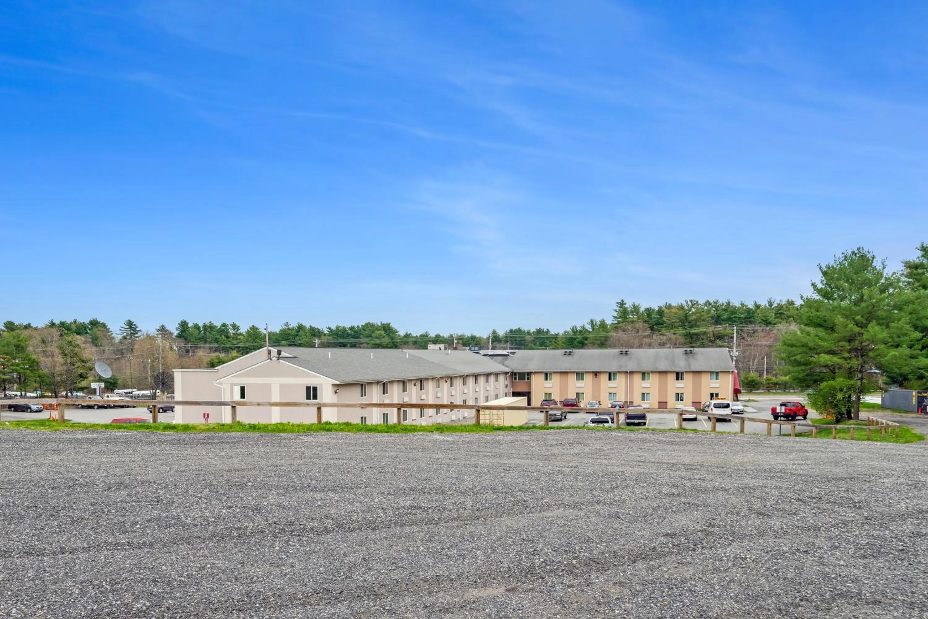 Property building in Americas Best Value Inn Foxboro