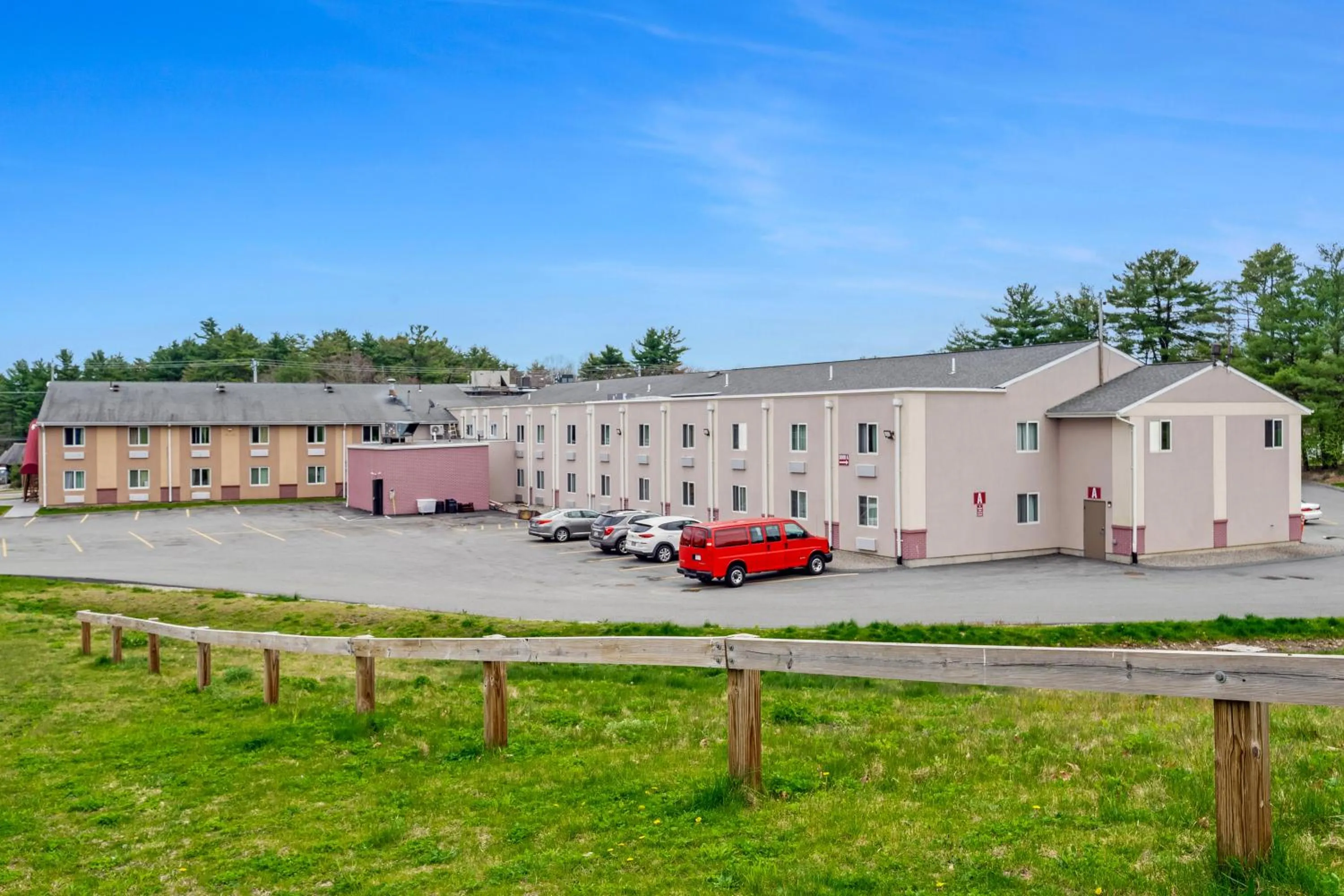 Property building in Americas Best Value Inn Foxboro
