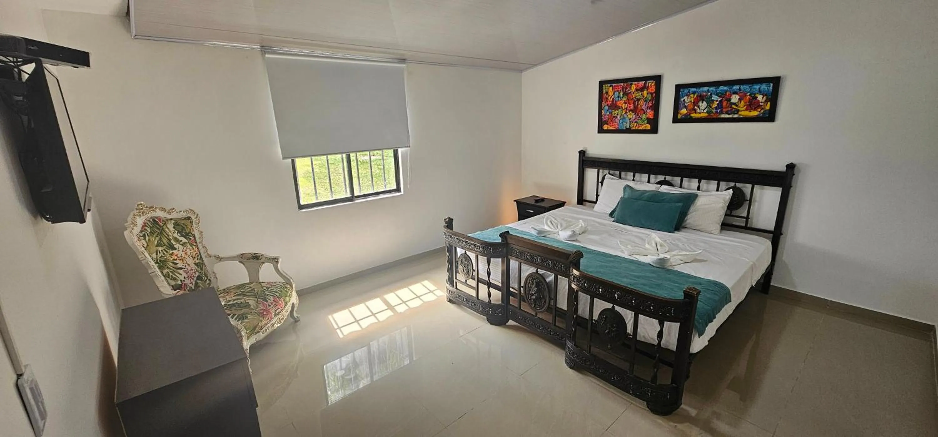 Bed in Cabañas Cafeteras Cerritos