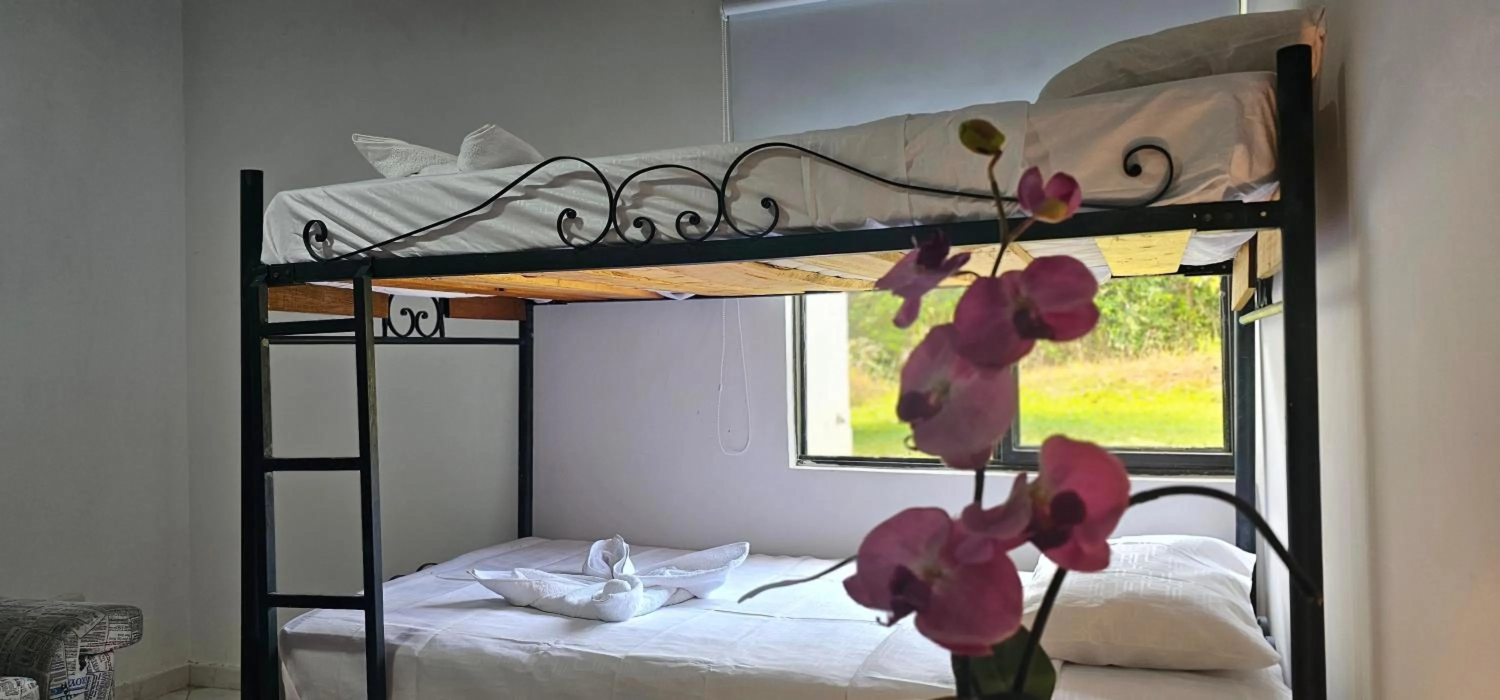 Bed in Cabañas Cafeteras Cerritos