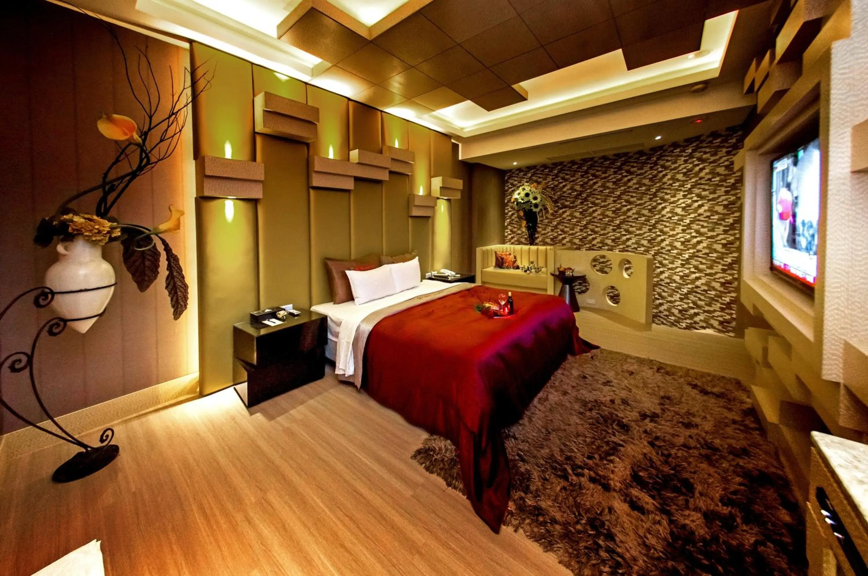 Photo of the whole room, Bed in Jinsha Motel