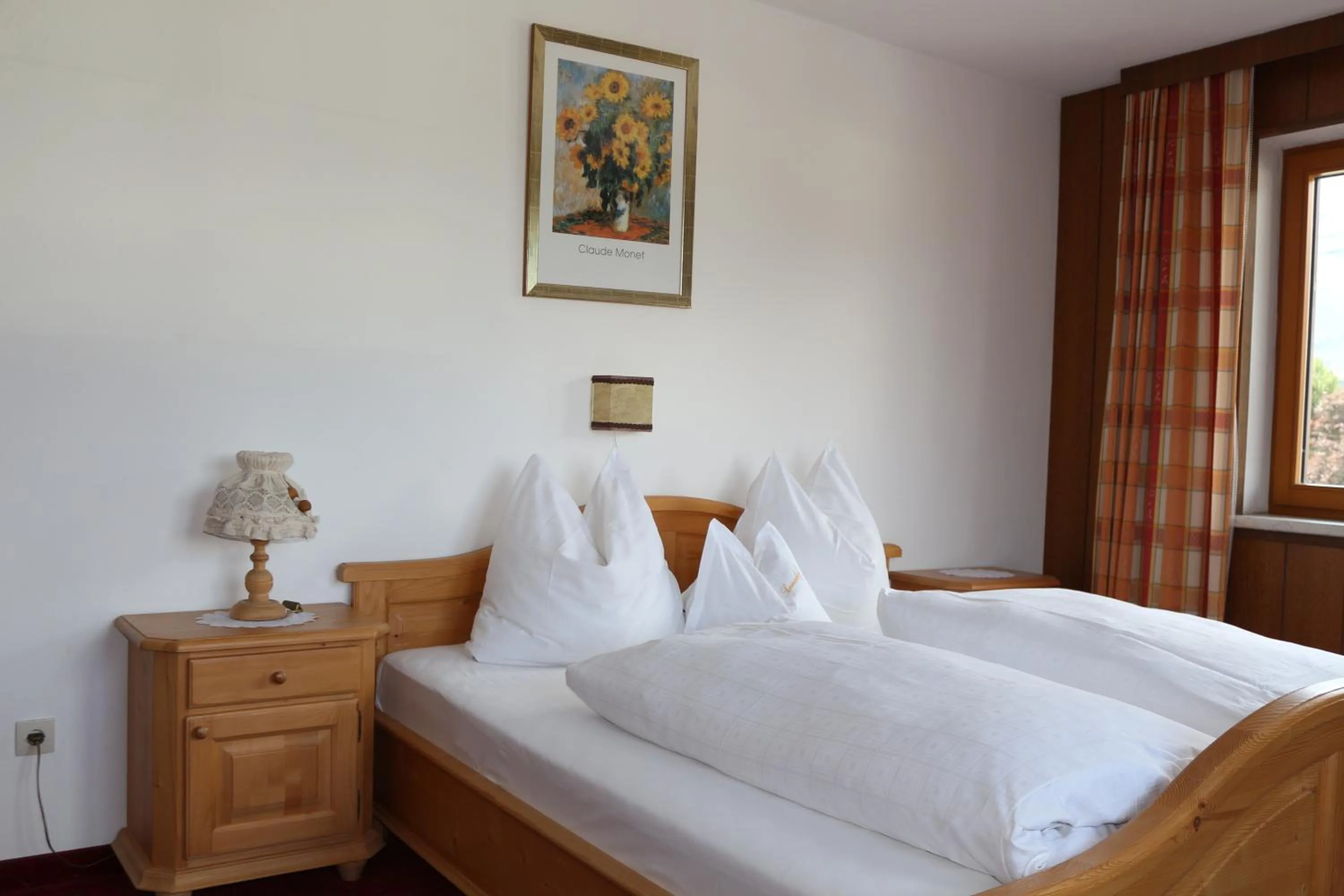 Decorative detail, Bed in Pension Sonnenhof