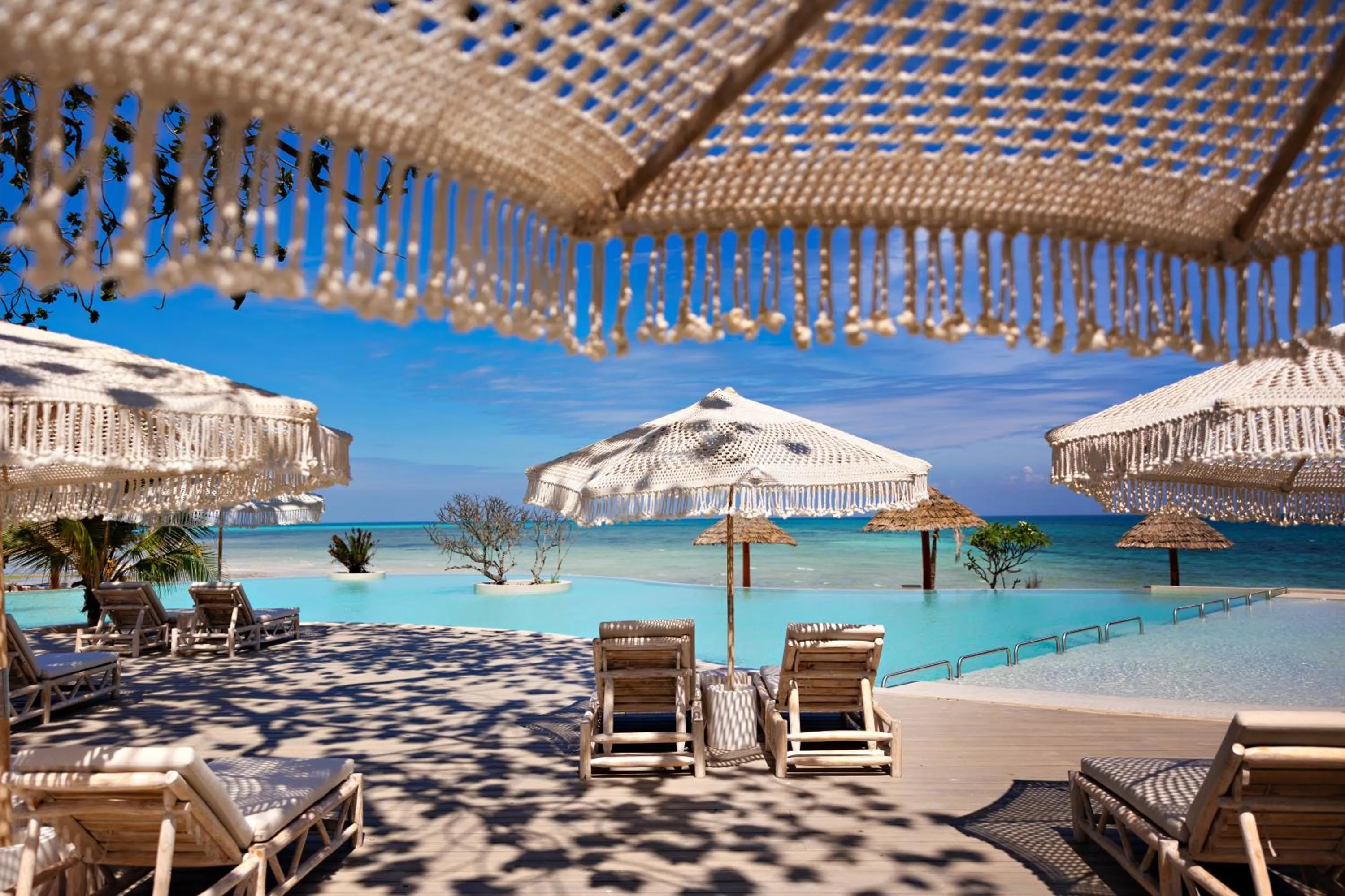 Pool view in Bawe Island Zanzibar
