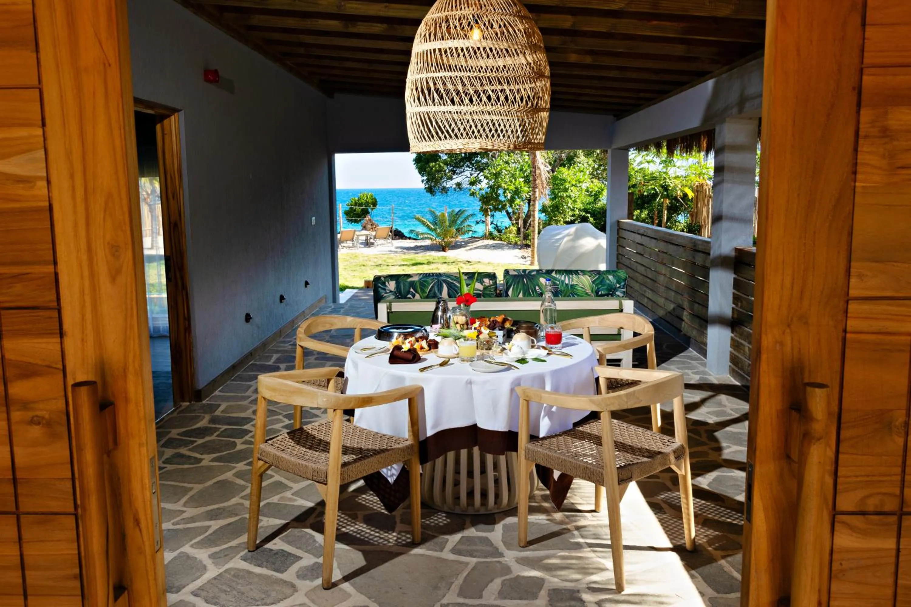 Living room in Bawe Island Zanzibar