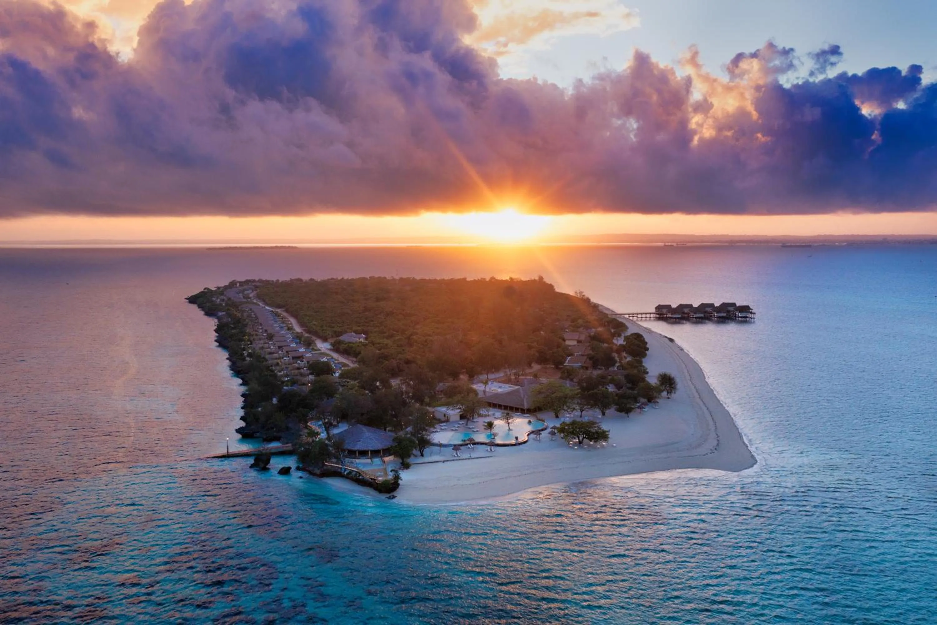 Sunset in Bawe Island Zanzibar