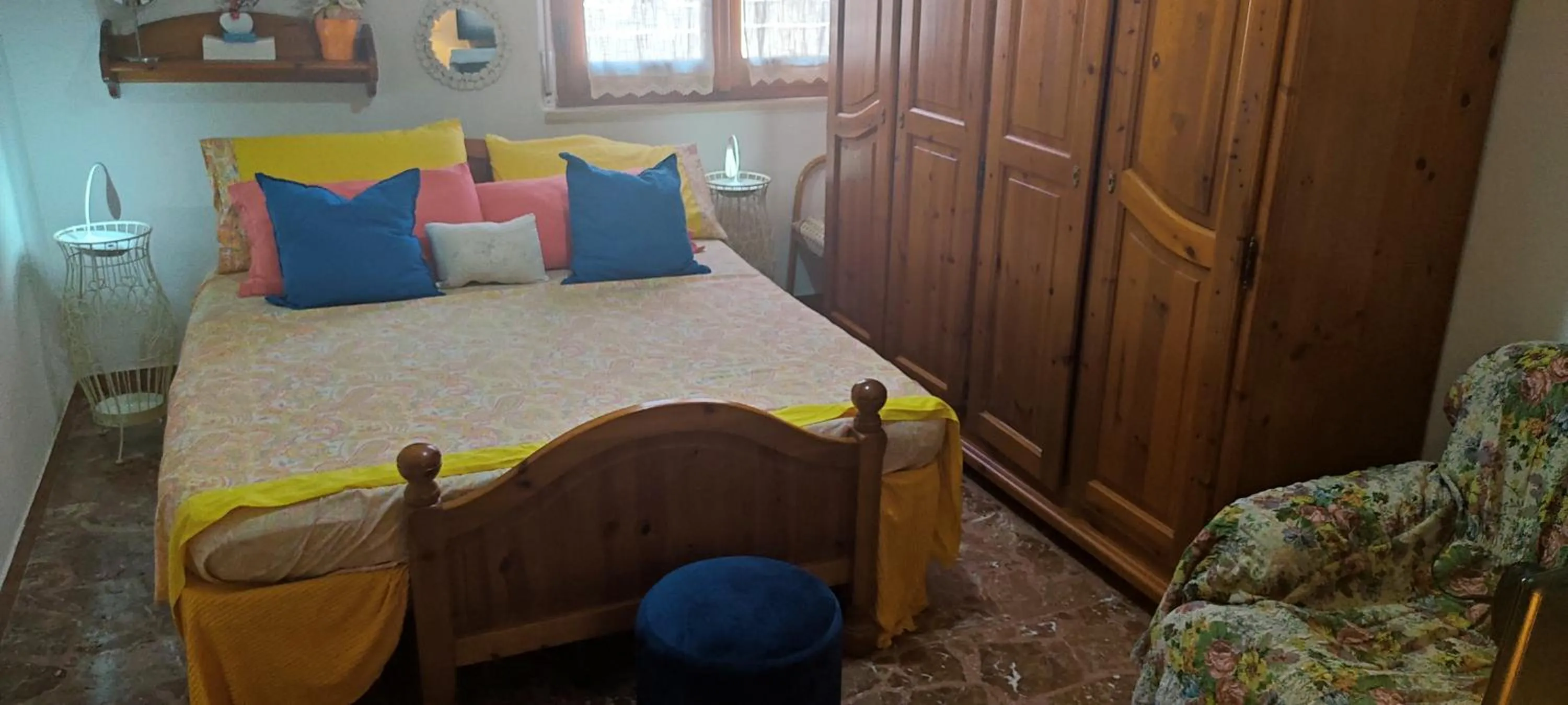 Bedroom, Bed in B&B Homme Blanche