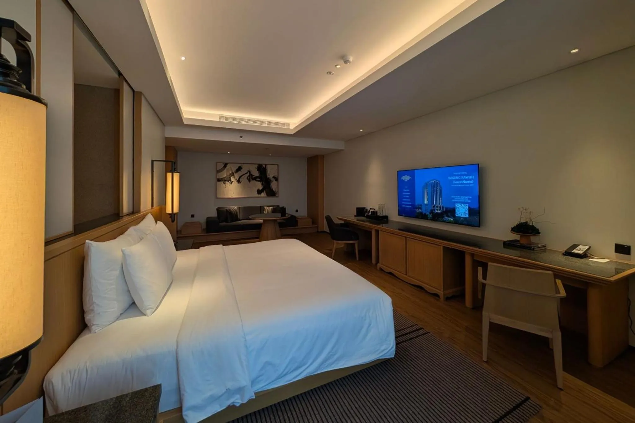 Bed in Hotel Tentrem Jakarta