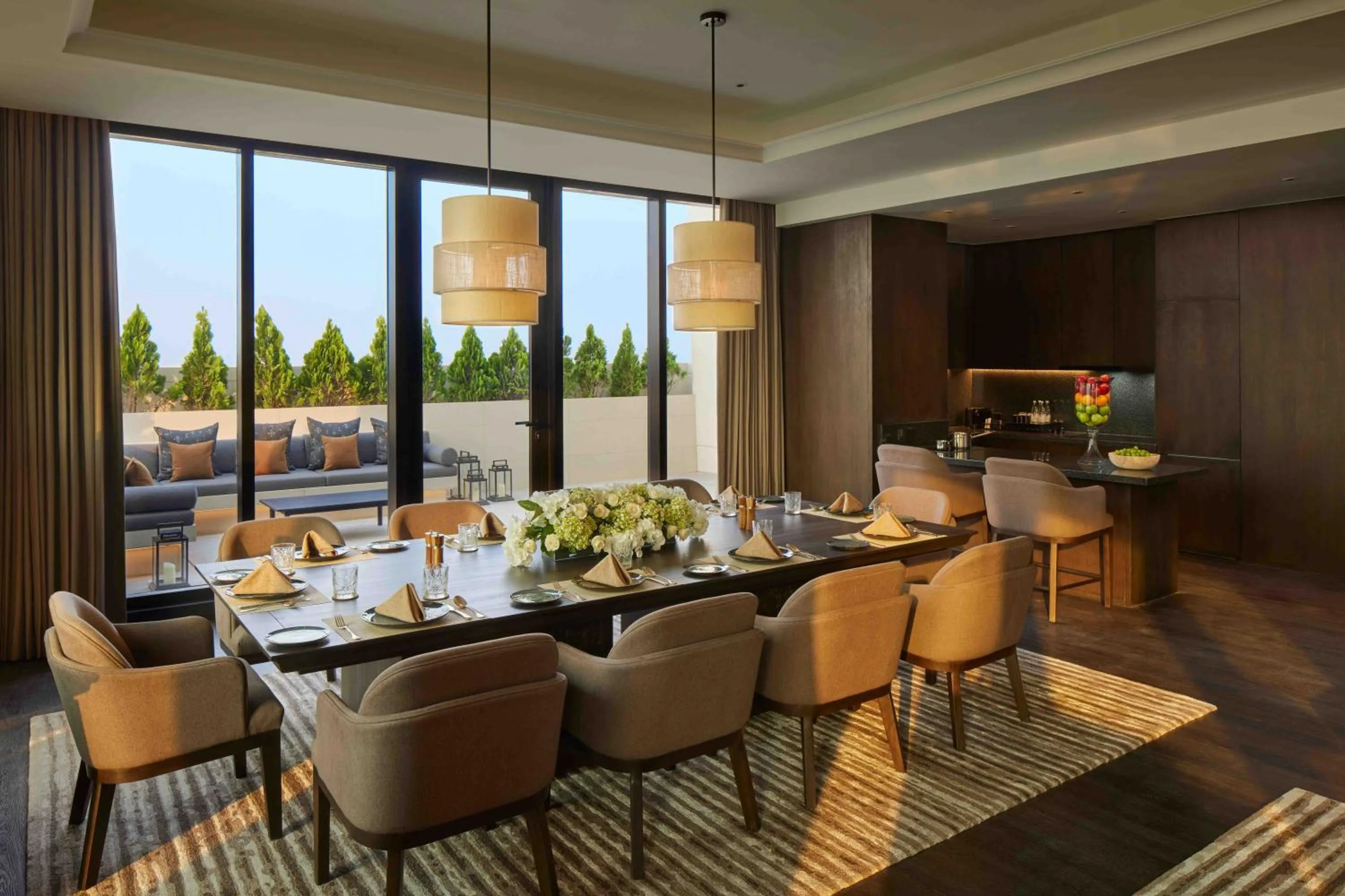 Dining area in Hotel Tentrem Jakarta