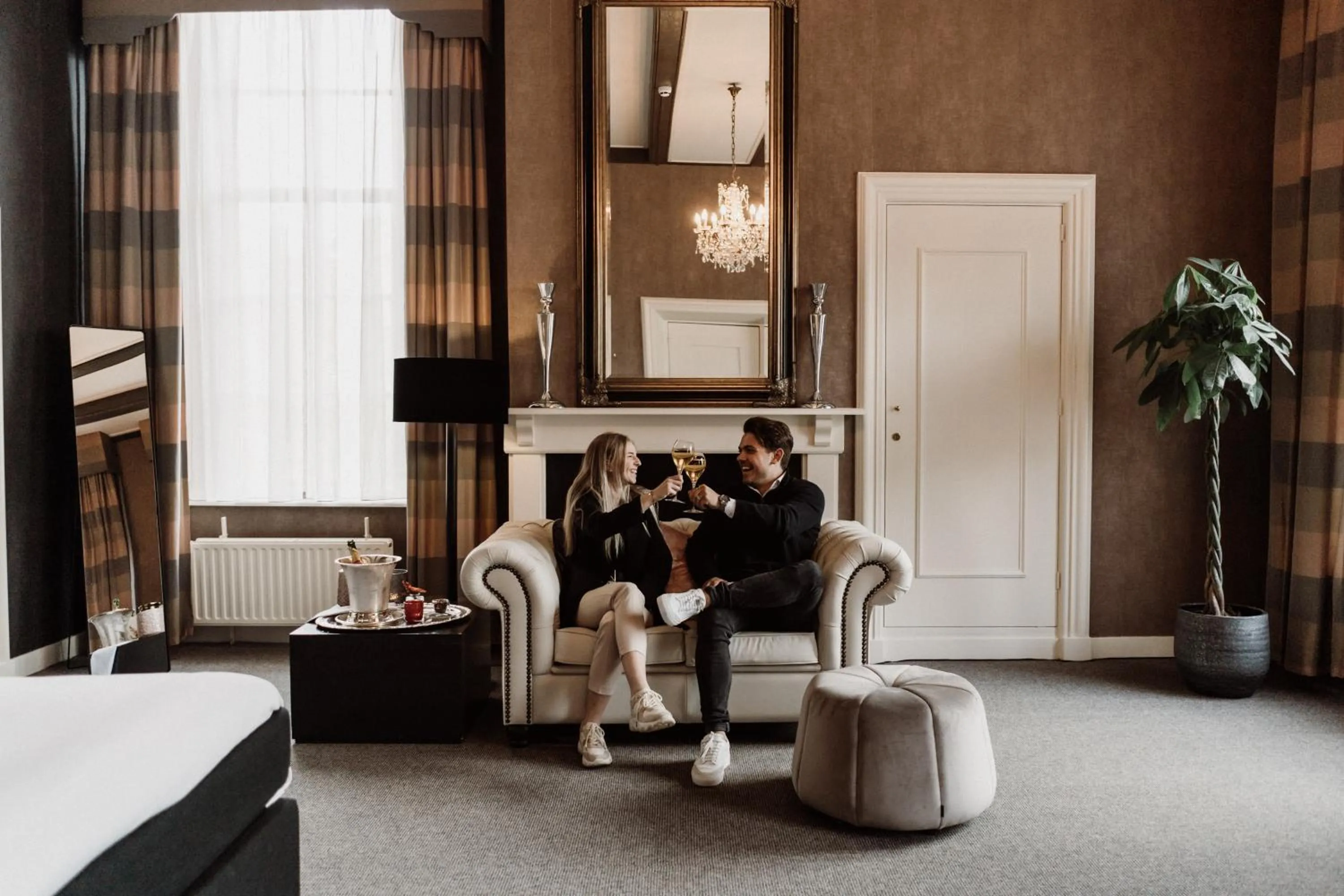 Seating area in Châteauhotel De Havixhorst