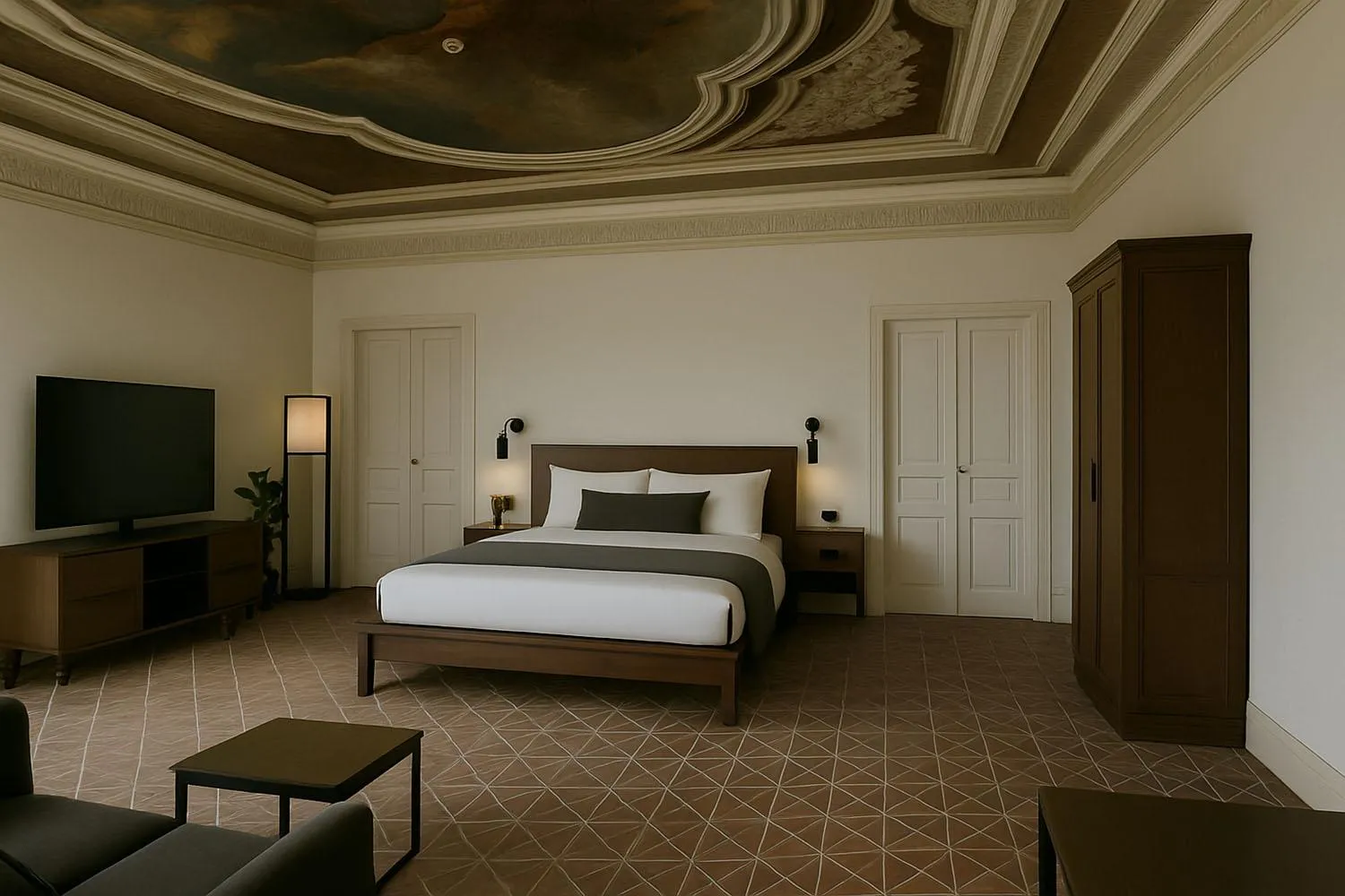 TV and multimedia, Bed in Boutique Hotel Bogliaco