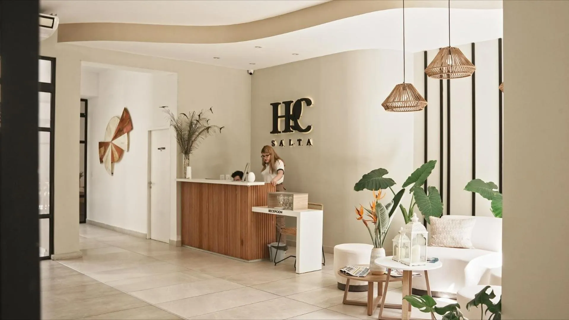 Lobby or reception in Hotel Caseros Salta