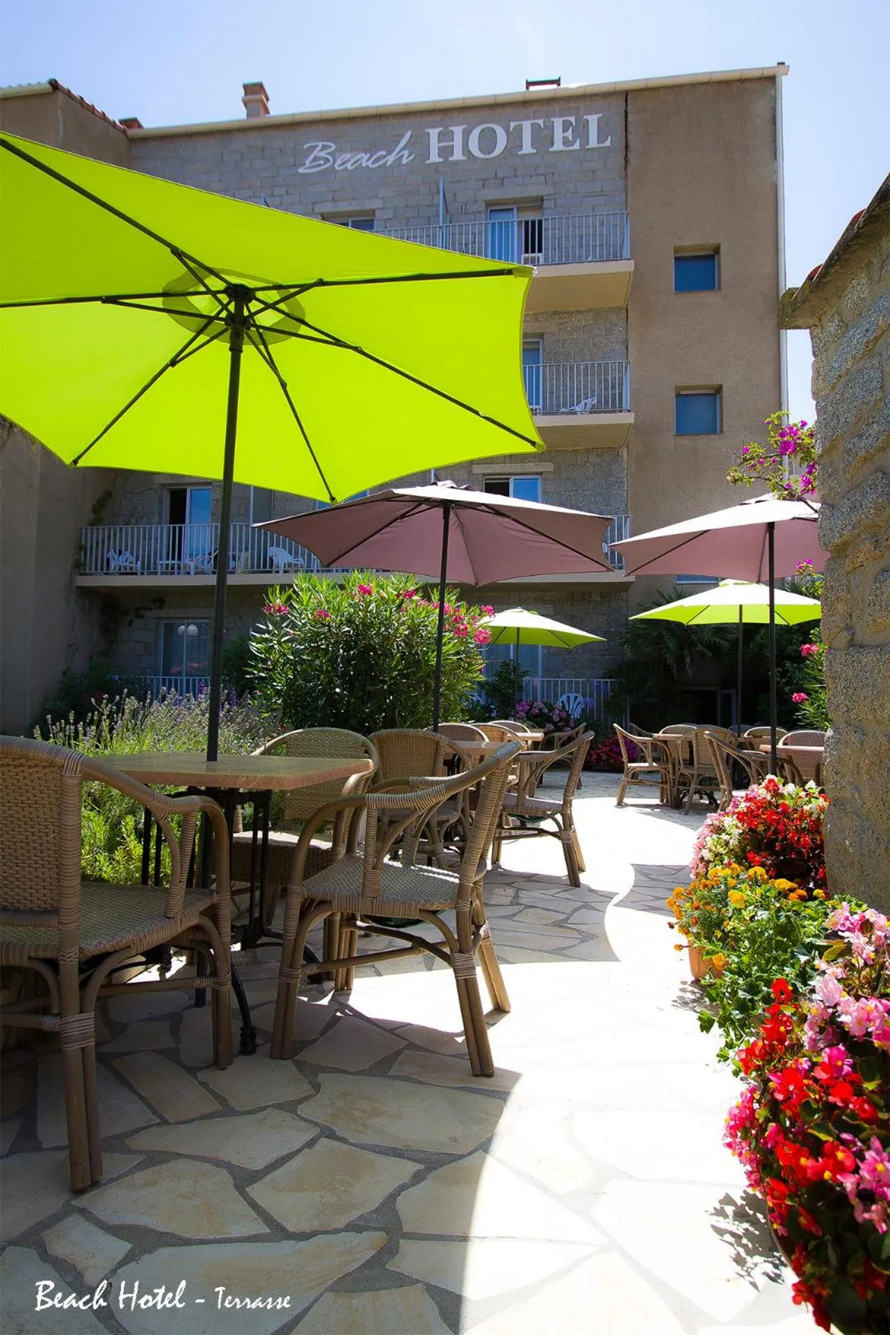 Balcony/Terrace in Hôtel Beach