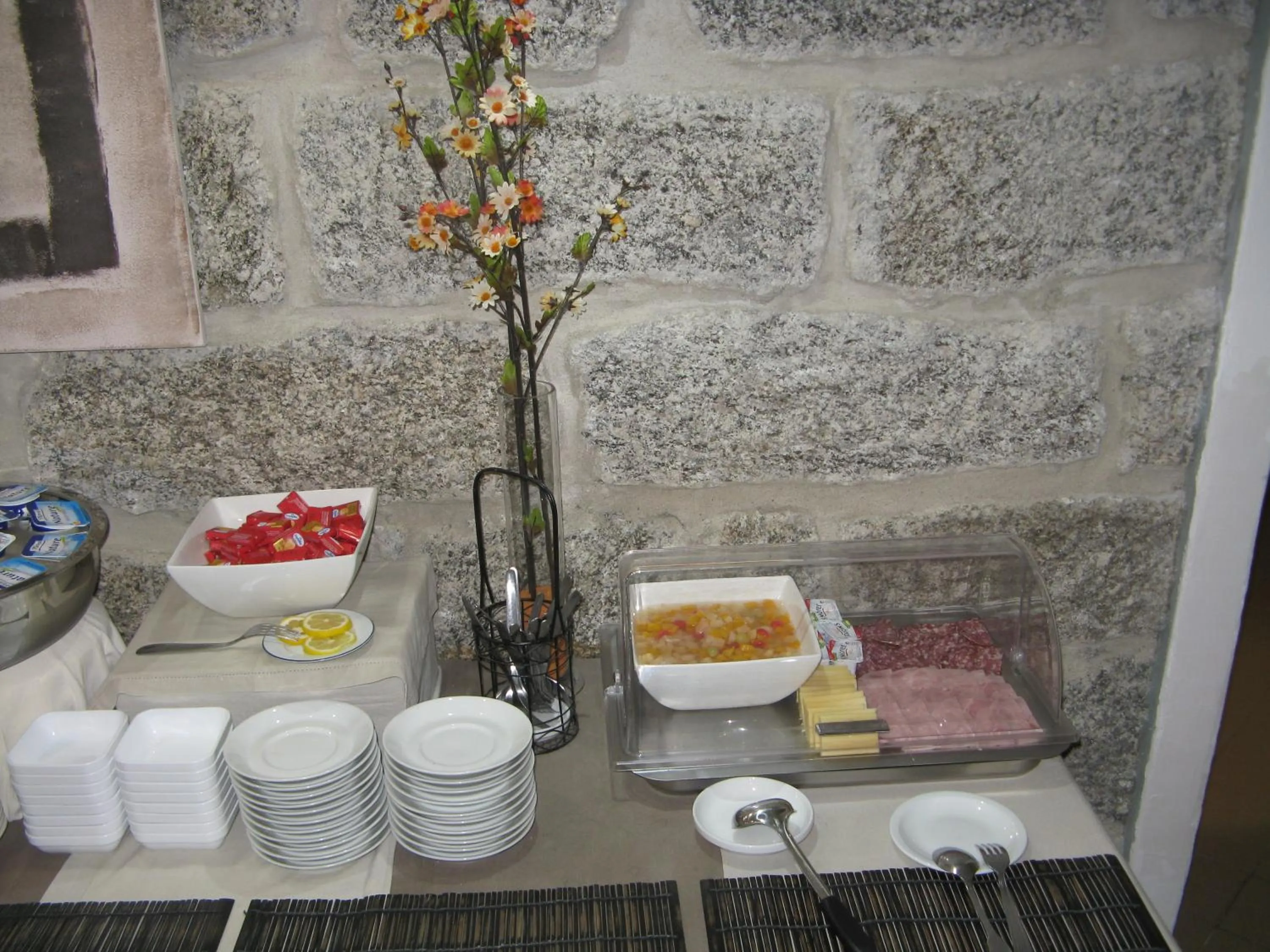 Buffet breakfast in Hôtel Beach