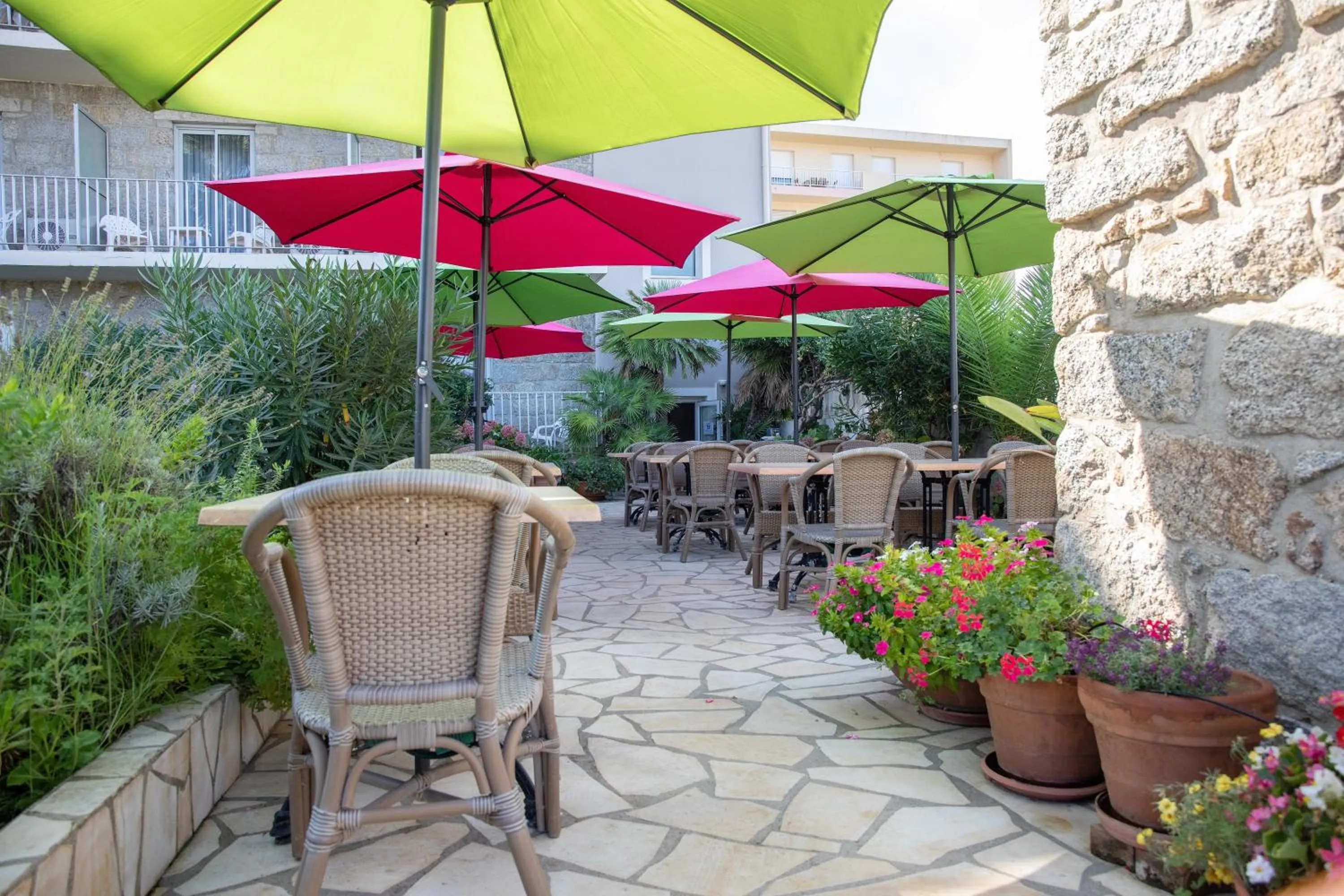 Patio in Hôtel Beach