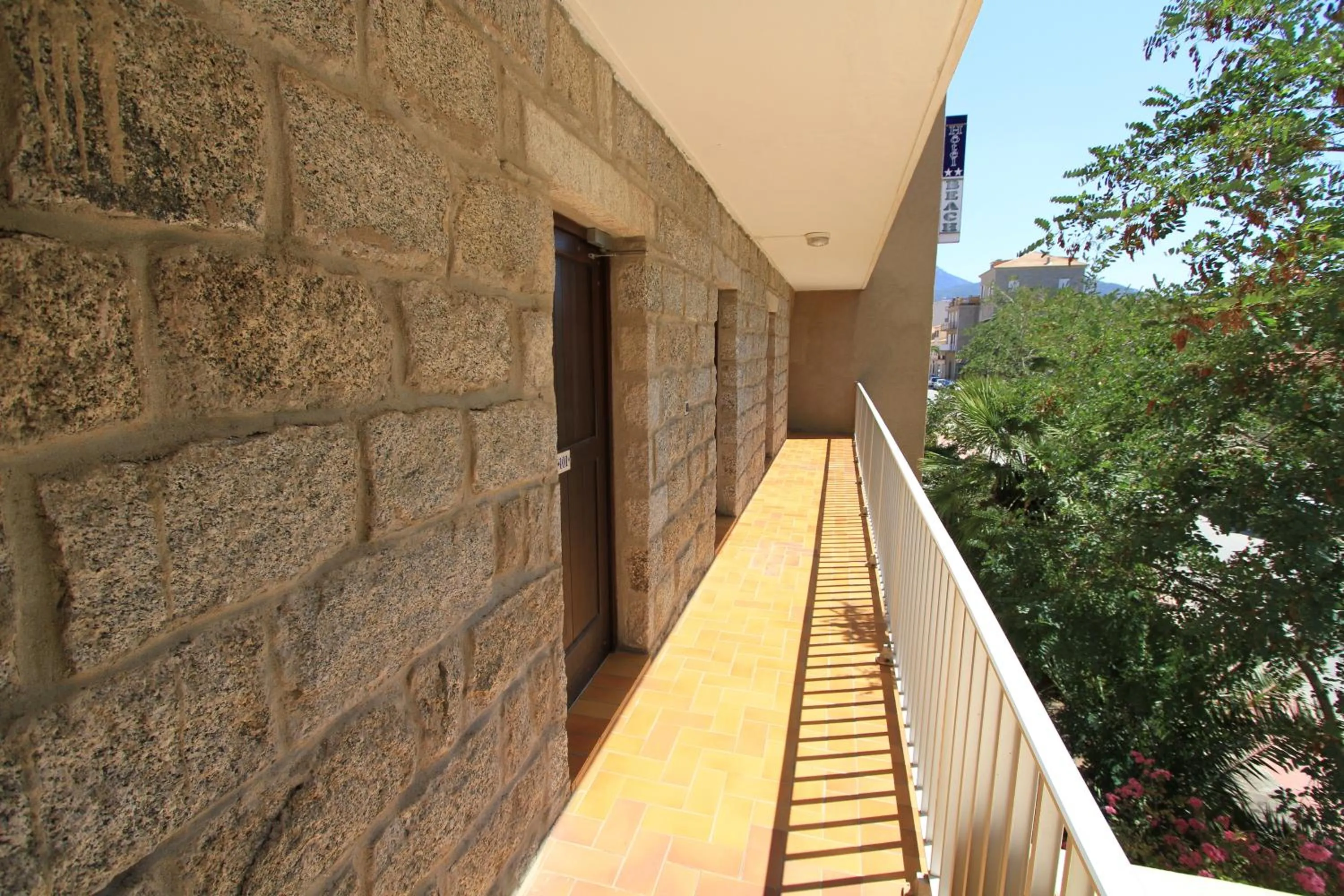 Balcony/Terrace in Hôtel Beach