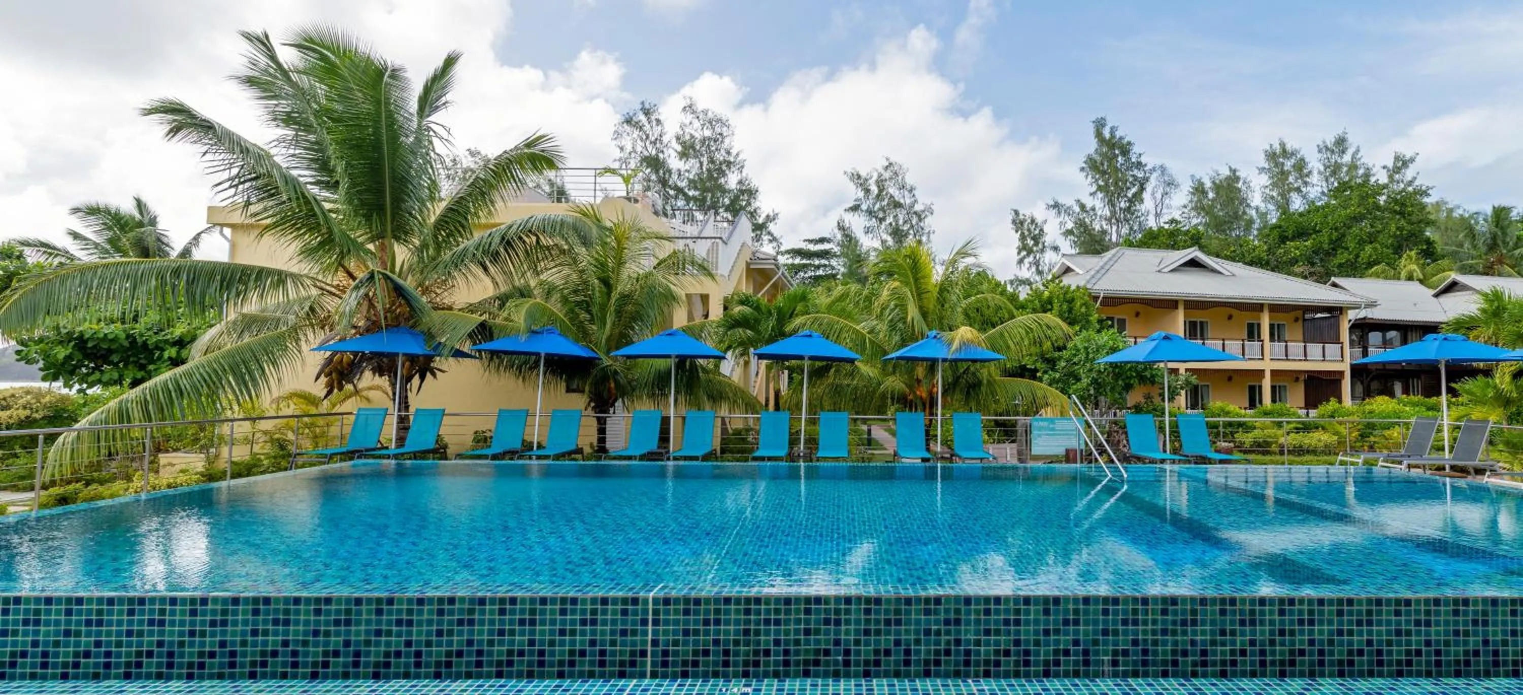 Pool view in Acajou Beach Resort