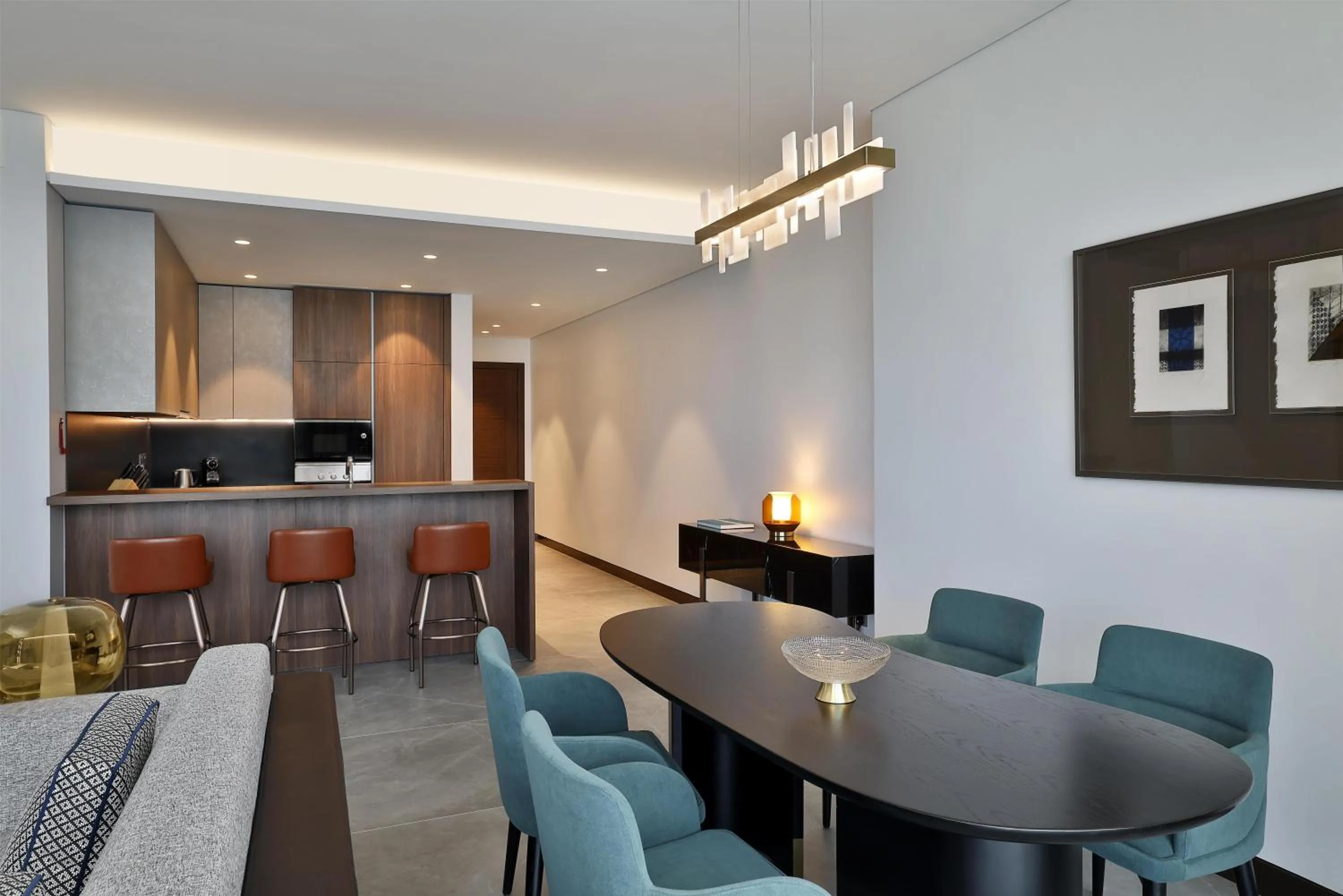 Living room in Conrad Bahrain Financial Harbour