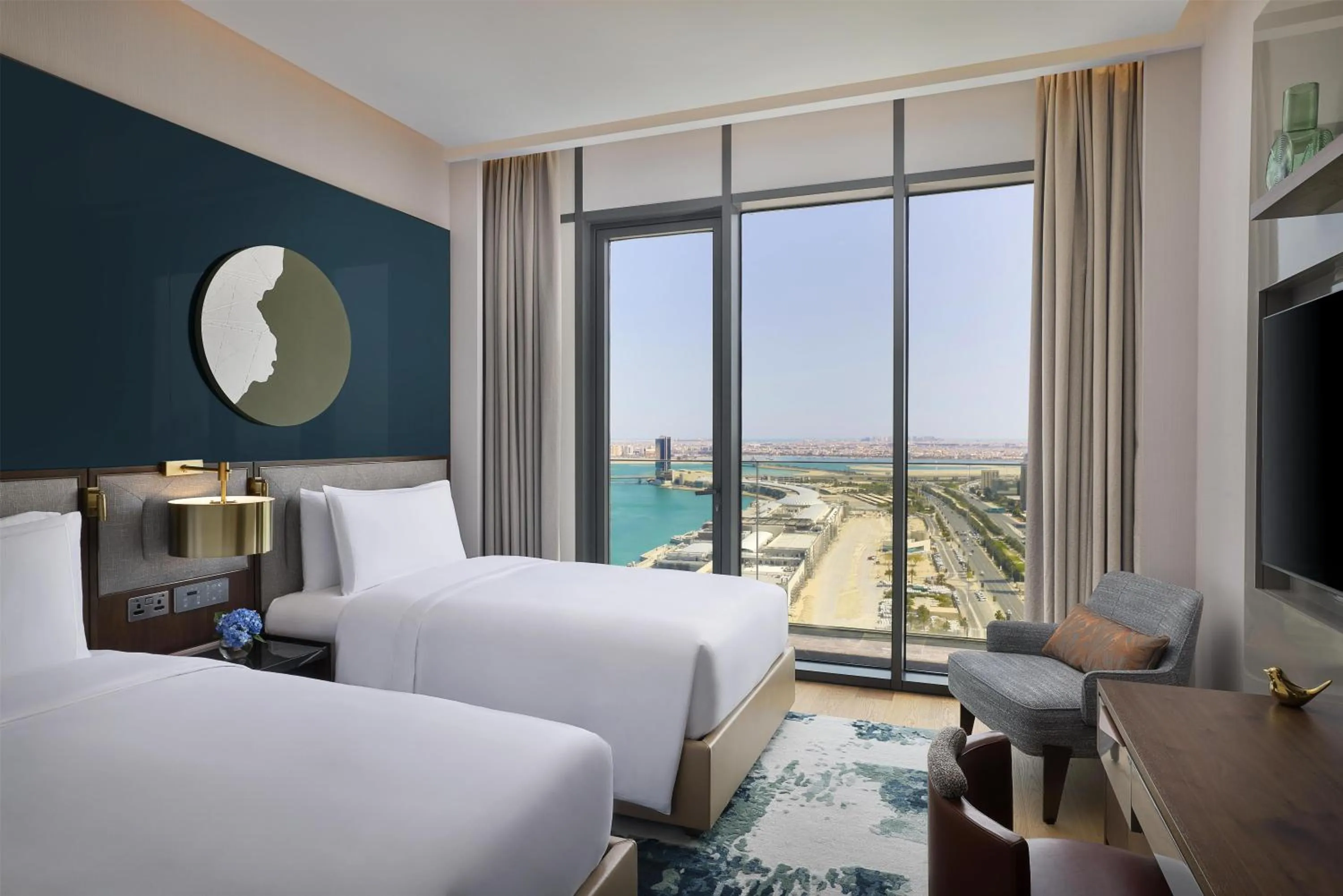 Bedroom, Bed in Conrad Bahrain Financial Harbour