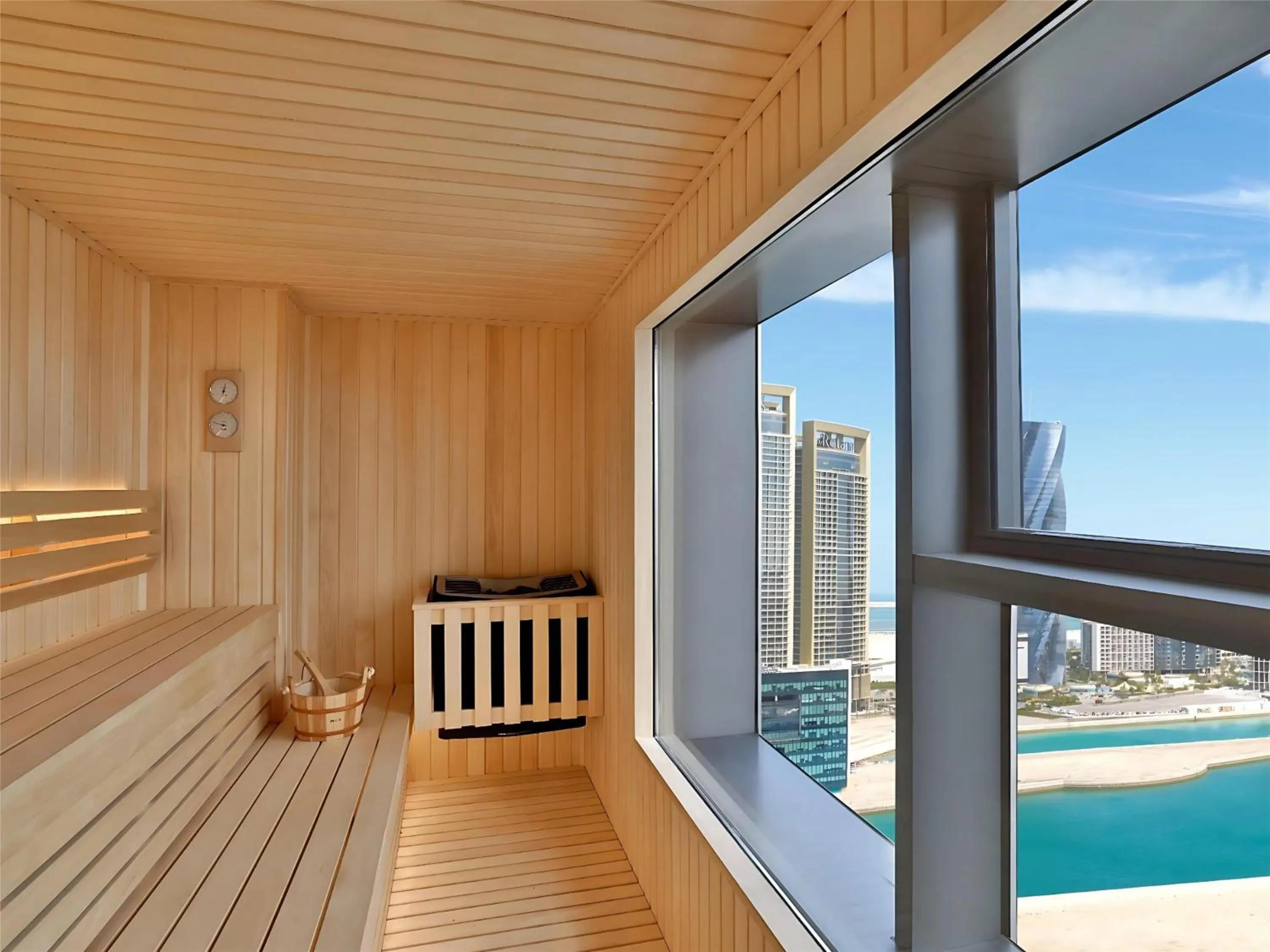 Sauna in Conrad Bahrain Financial Harbour