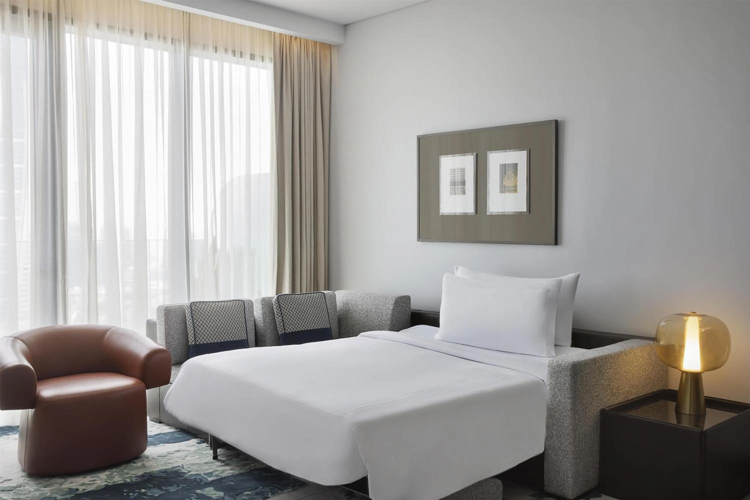 Bed in Conrad Bahrain Financial Harbour