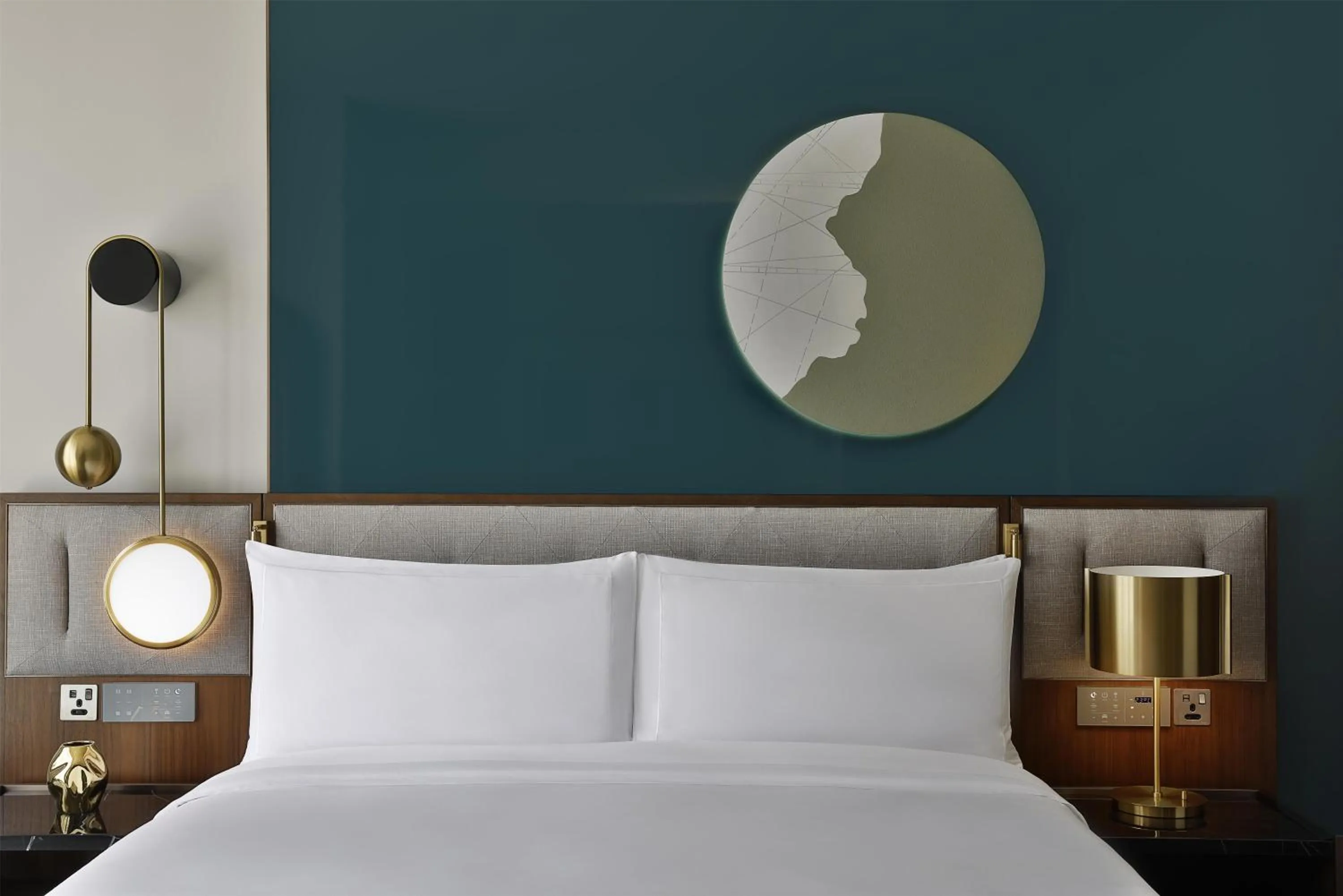 Bed in Conrad Bahrain Financial Harbour