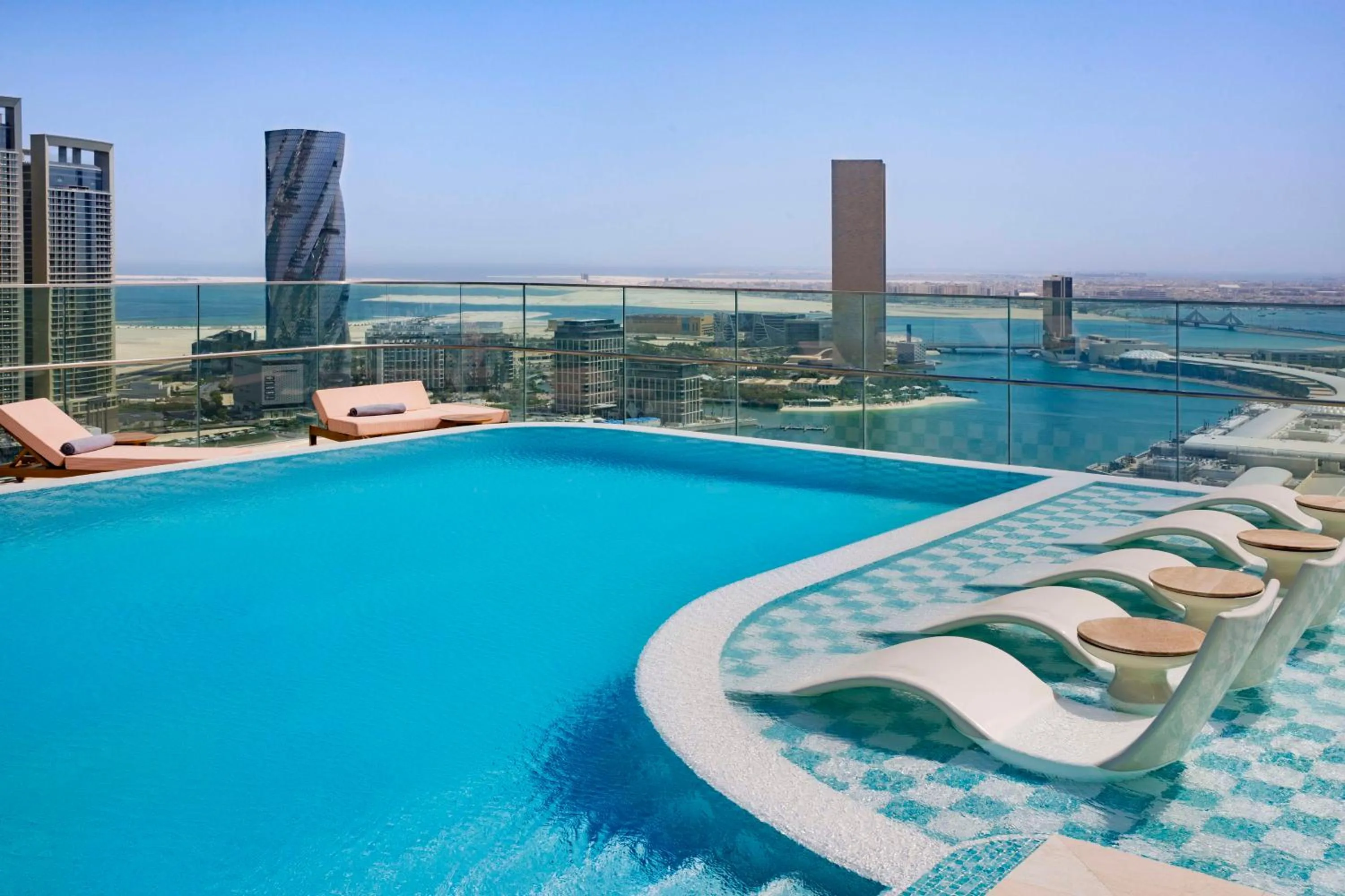 Pool view in Conrad Bahrain Financial Harbour