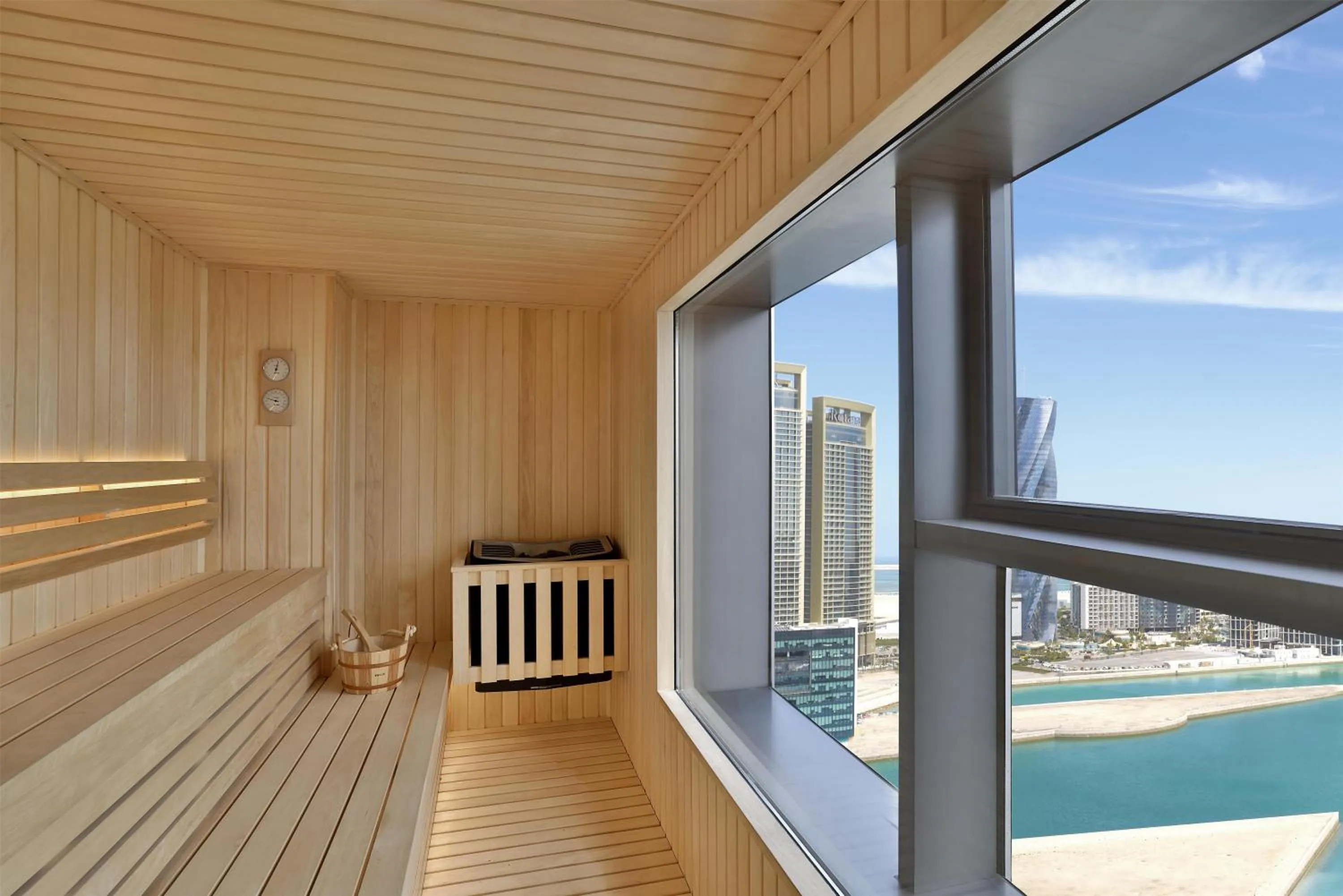 Fitness centre/facilities in Conrad Bahrain Financial Harbour