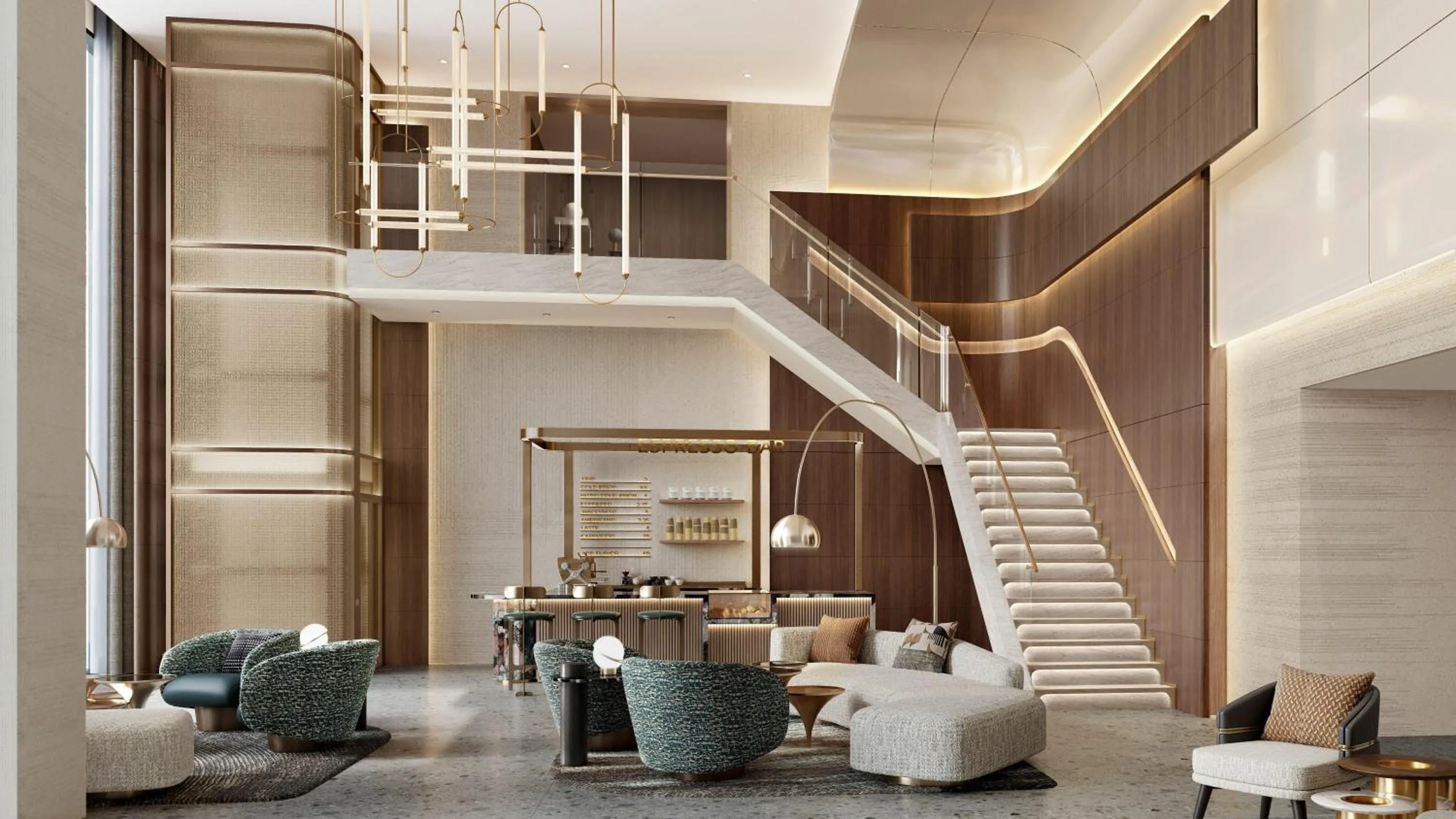 Lobby or reception in Conrad Bahrain Financial Harbour