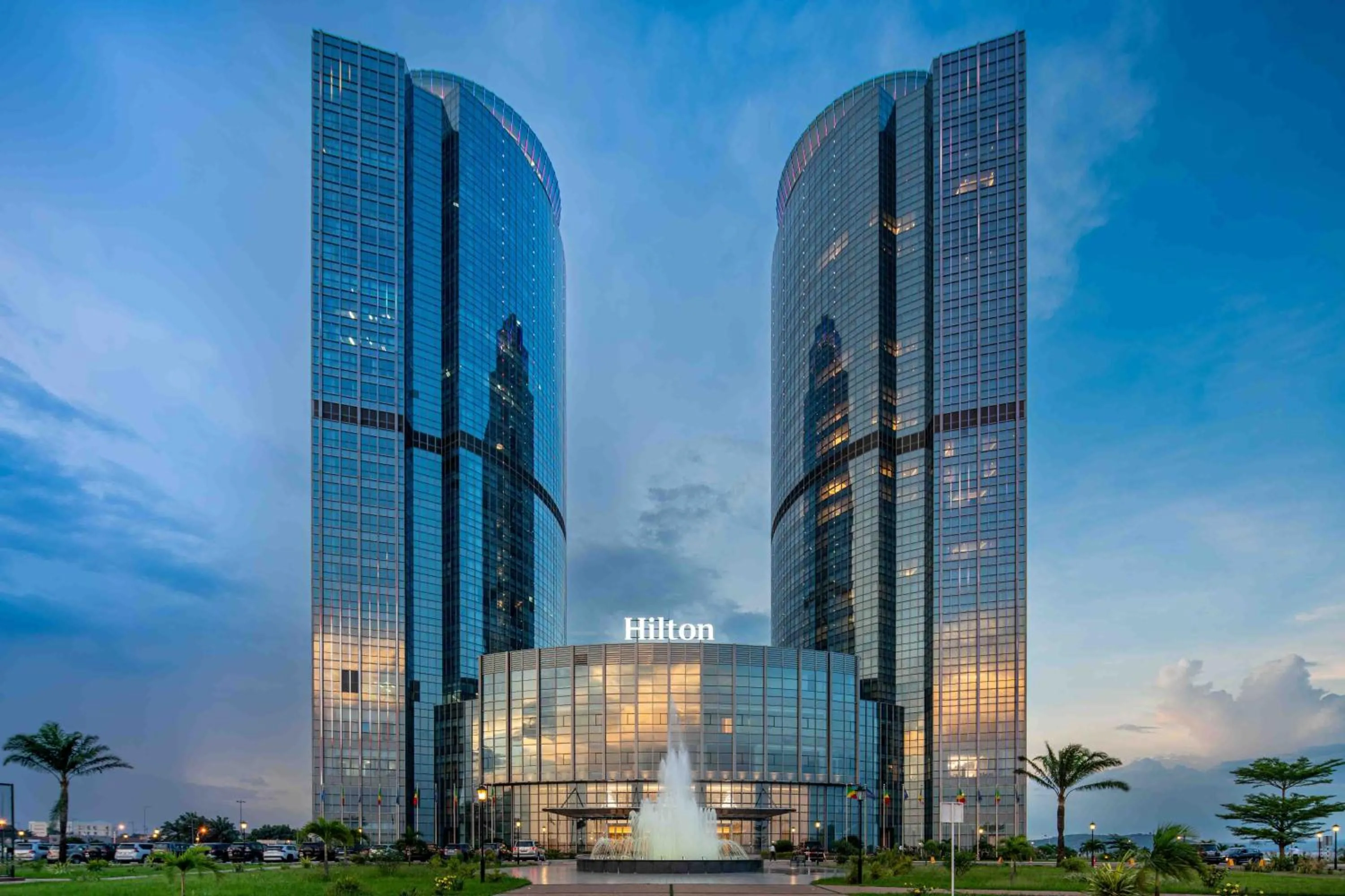 Property building in Hilton Brazzaville Les Tours Jumelles Hotel & Residences