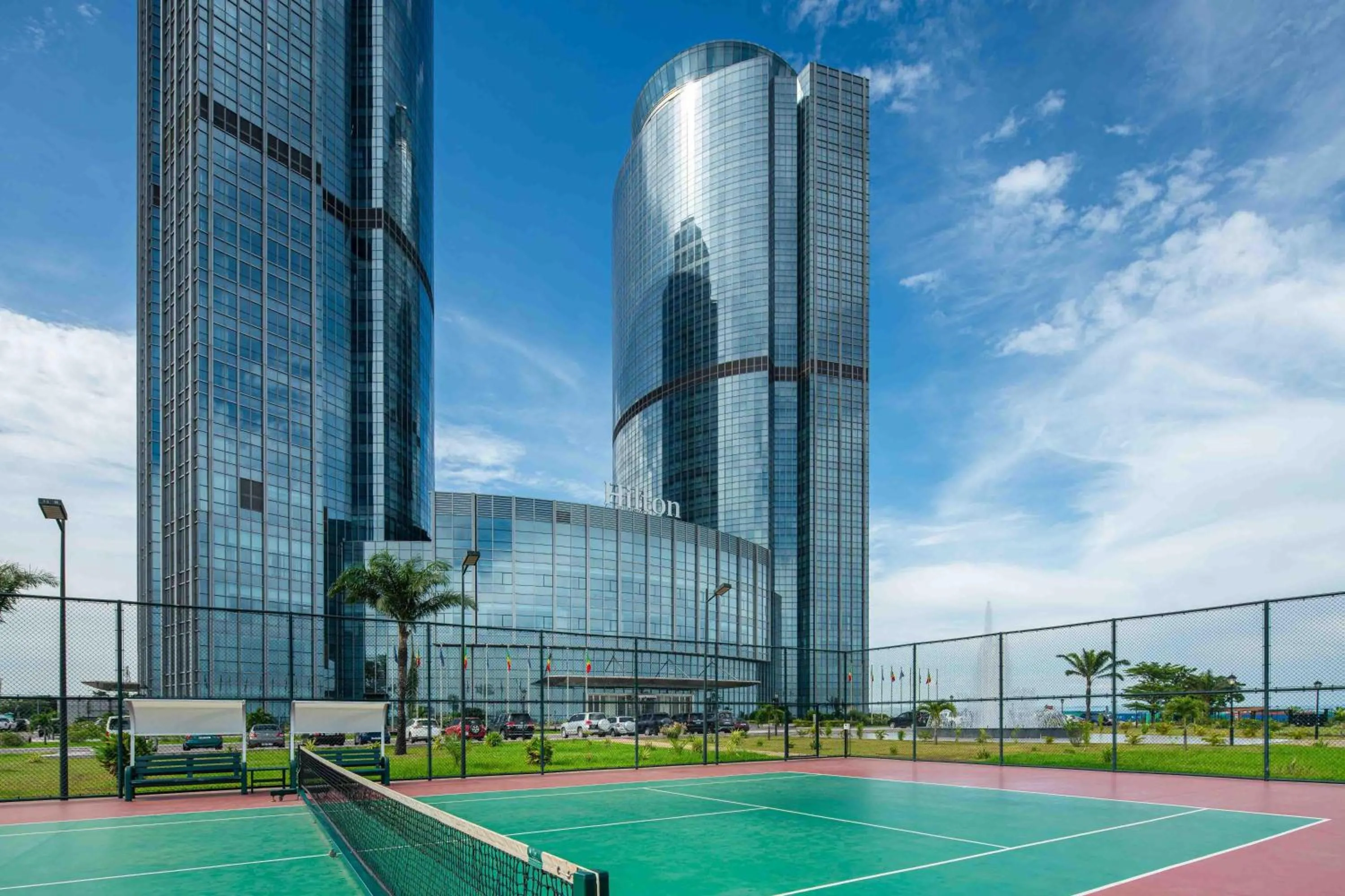 Property building in Hilton Brazzaville Les Tours Jumelles Hotel & Residences