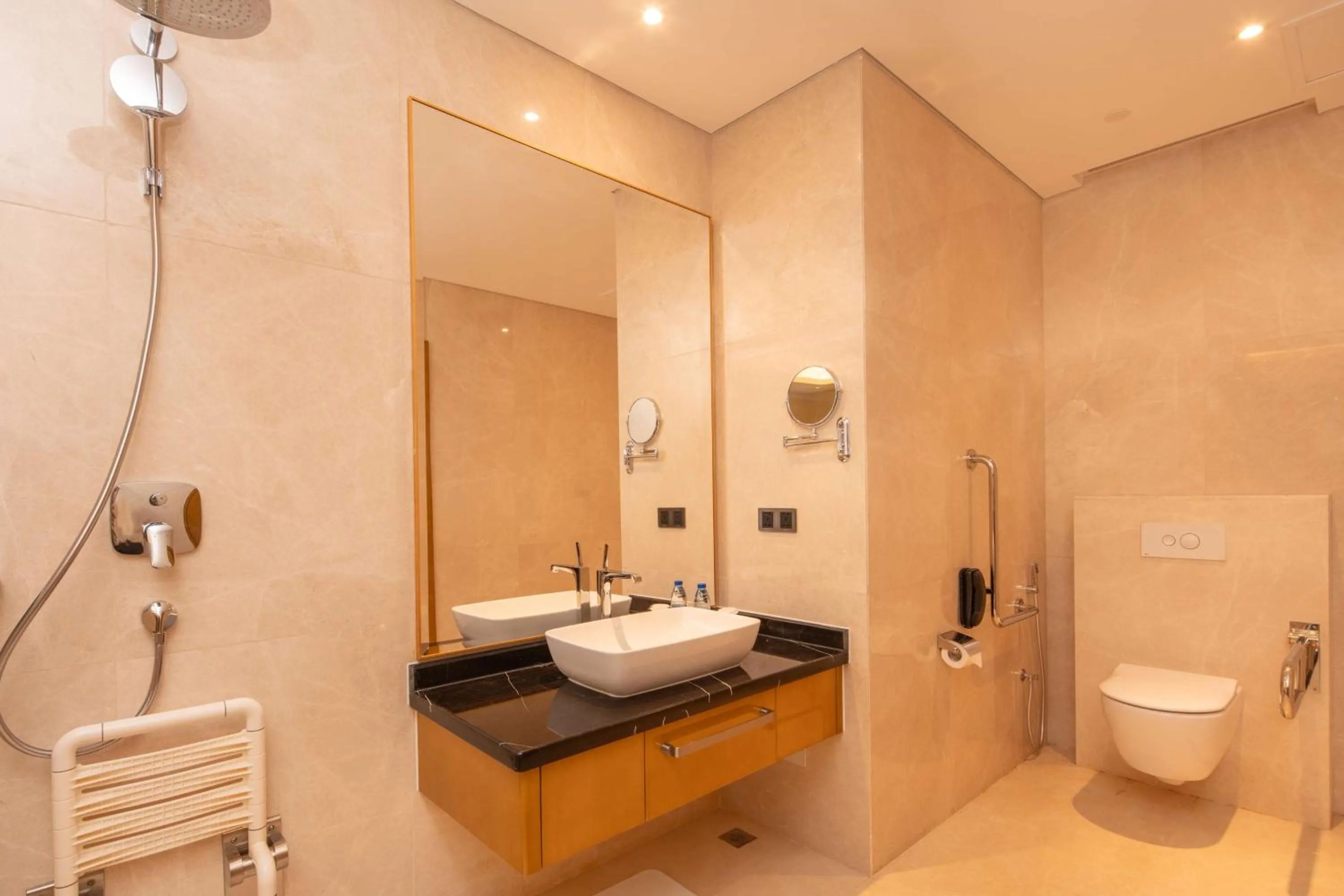 Bathroom in Hilton Brazzaville Les Tours Jumelles Hotel & Residences