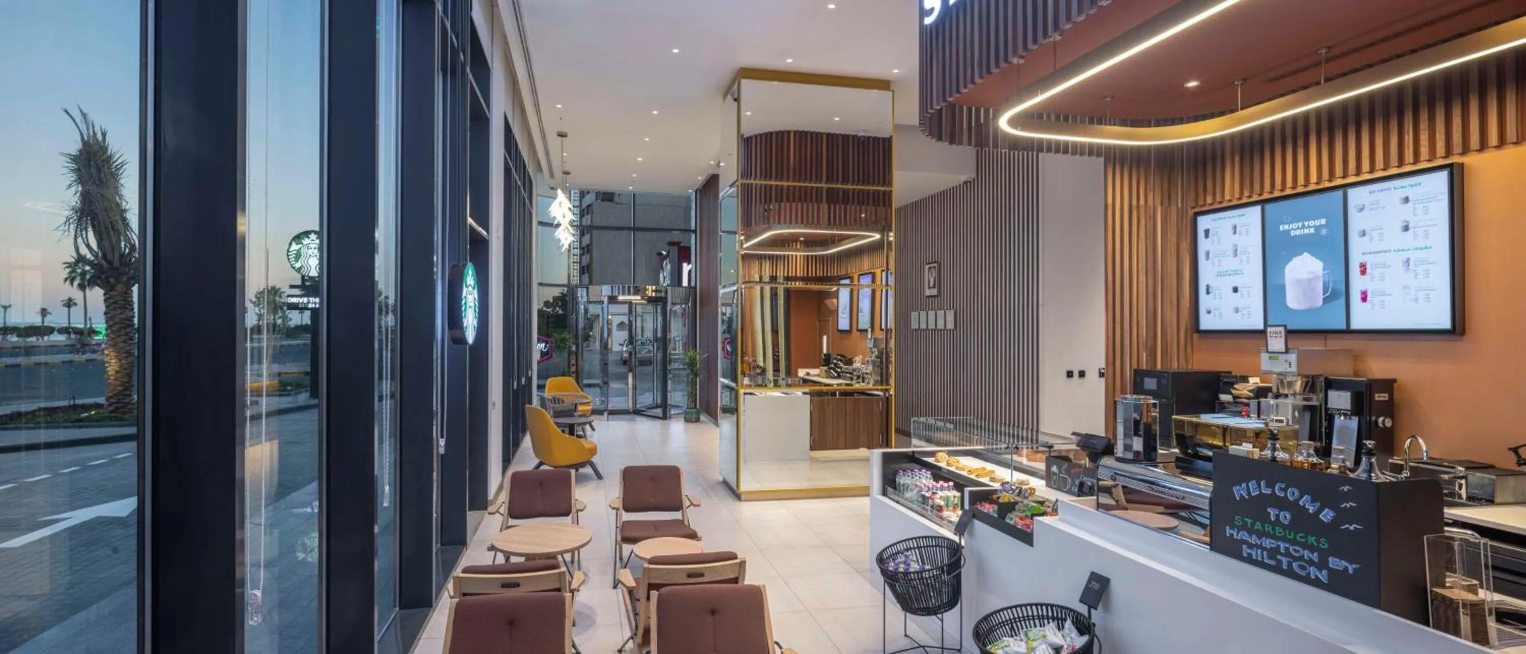 Restaurant/places to eat in Hampton By Hilton Kuwait Salmiya