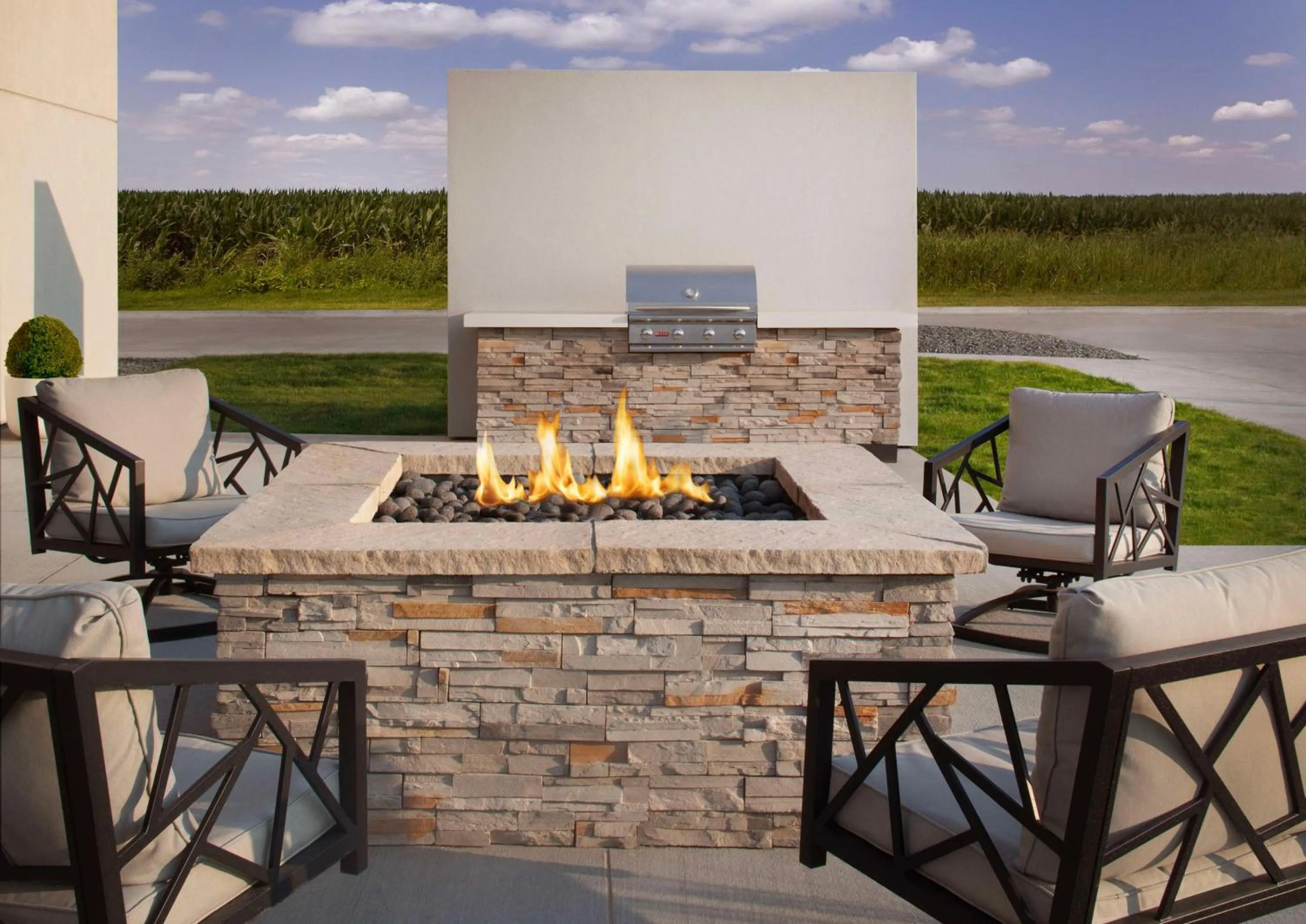 Patio in Hampton Inn Ogallala