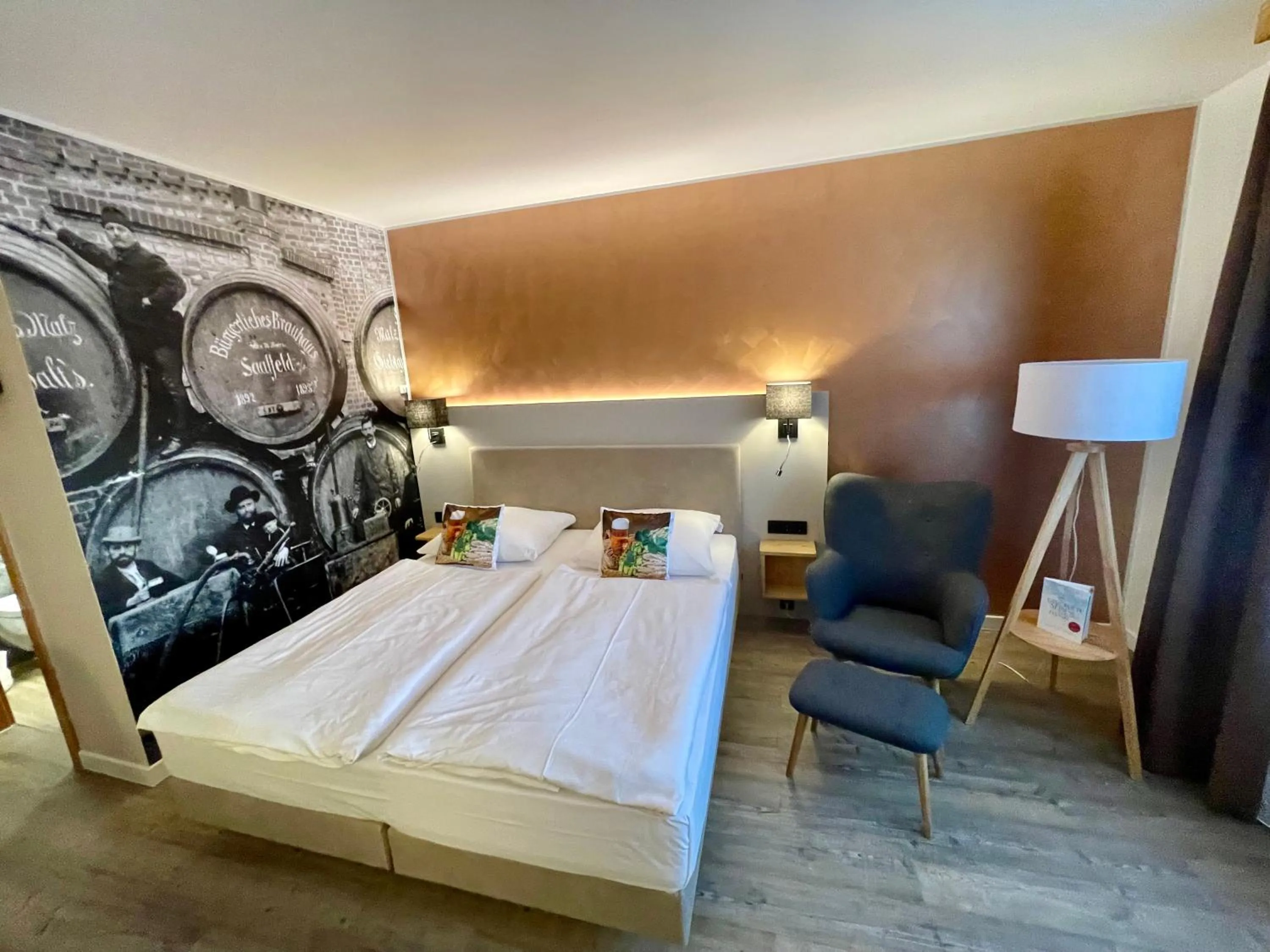 Photo of the whole room, Bed in Hotel & Restaurant Bergfried