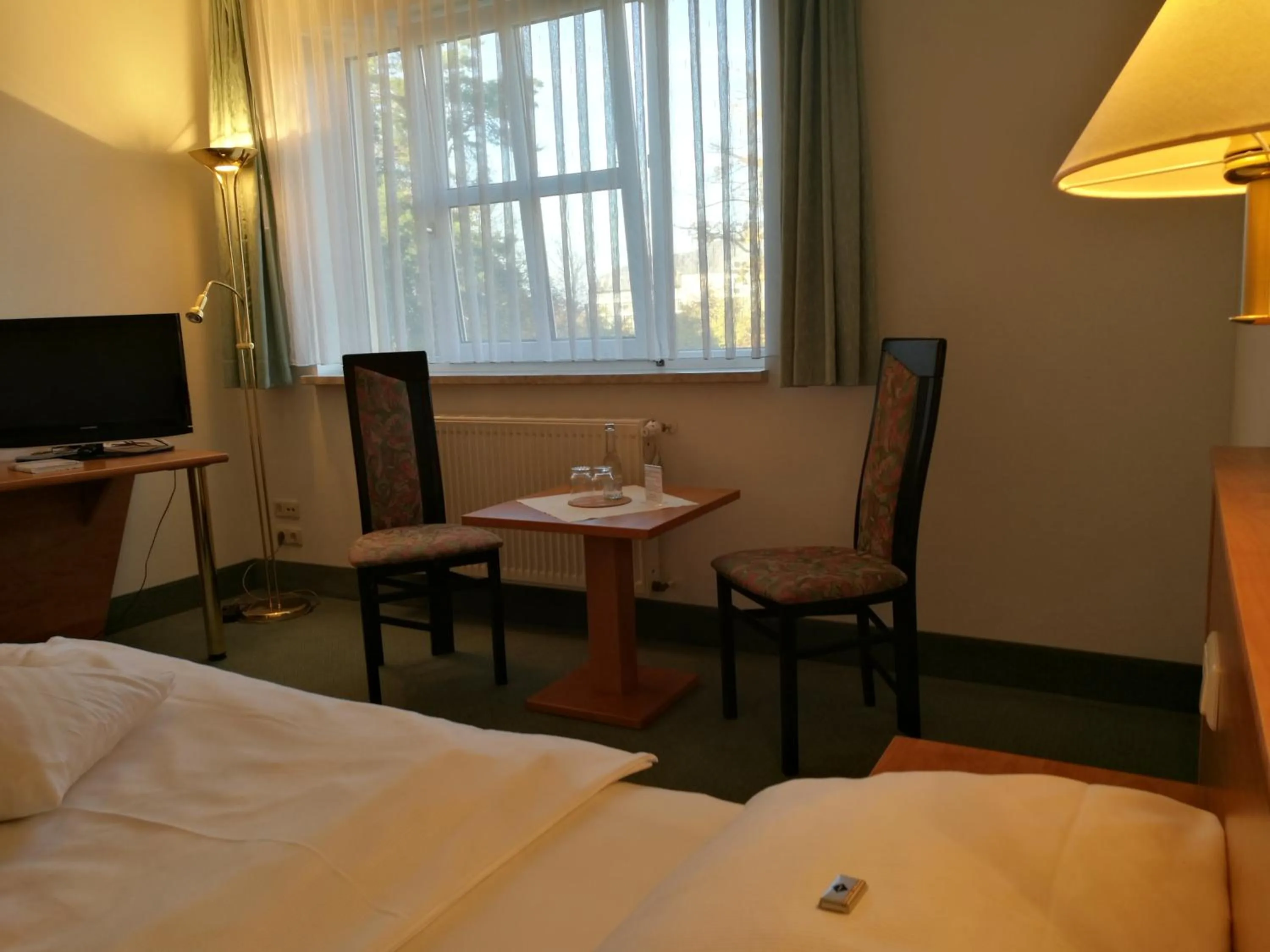 View (from property/room), Bed in Hotel & Restaurant Bergfried