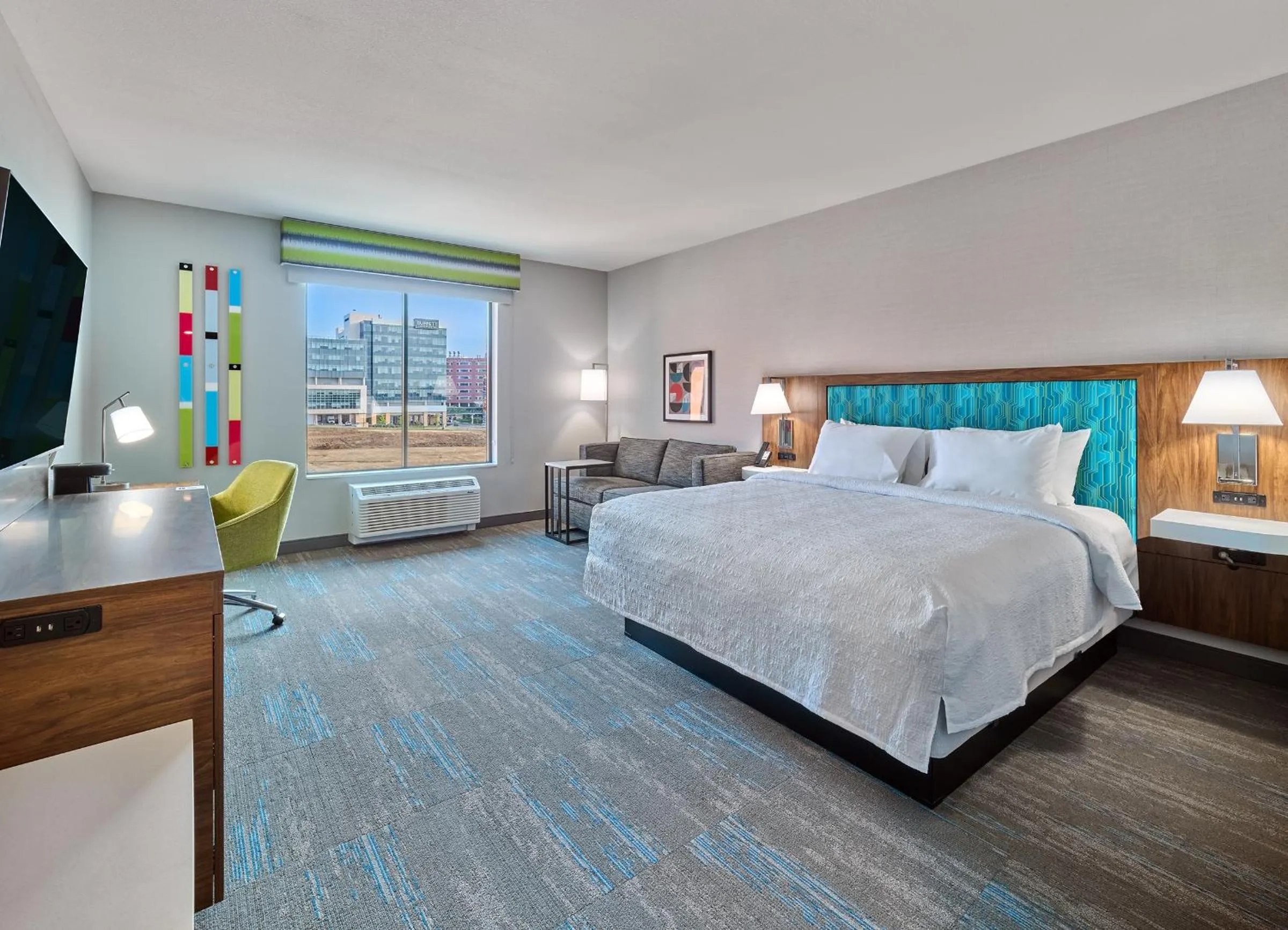 Bed in Hampton Inn & Suites Omaha Un Medical Center Area