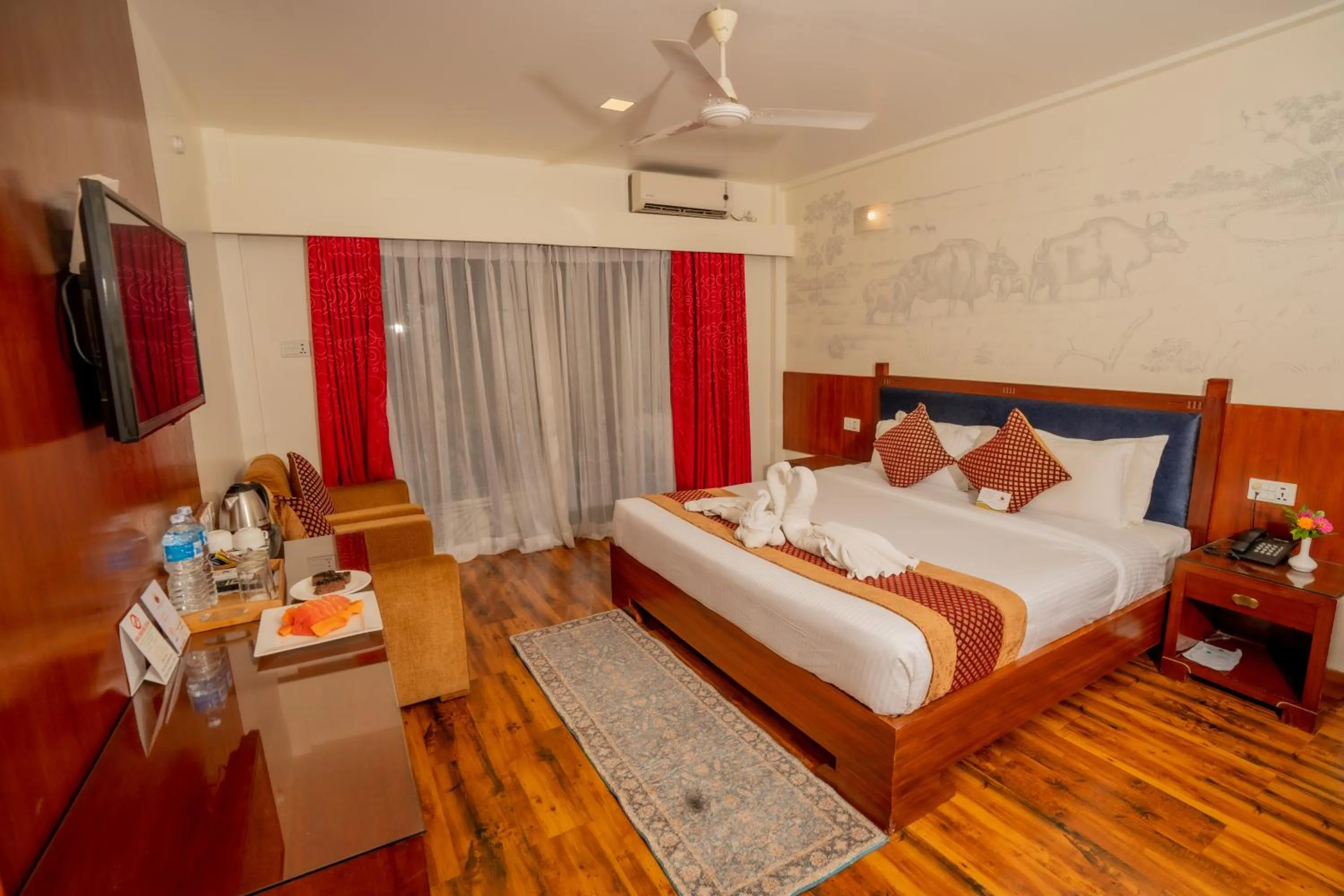 Bed in Hotel Jungle Crown