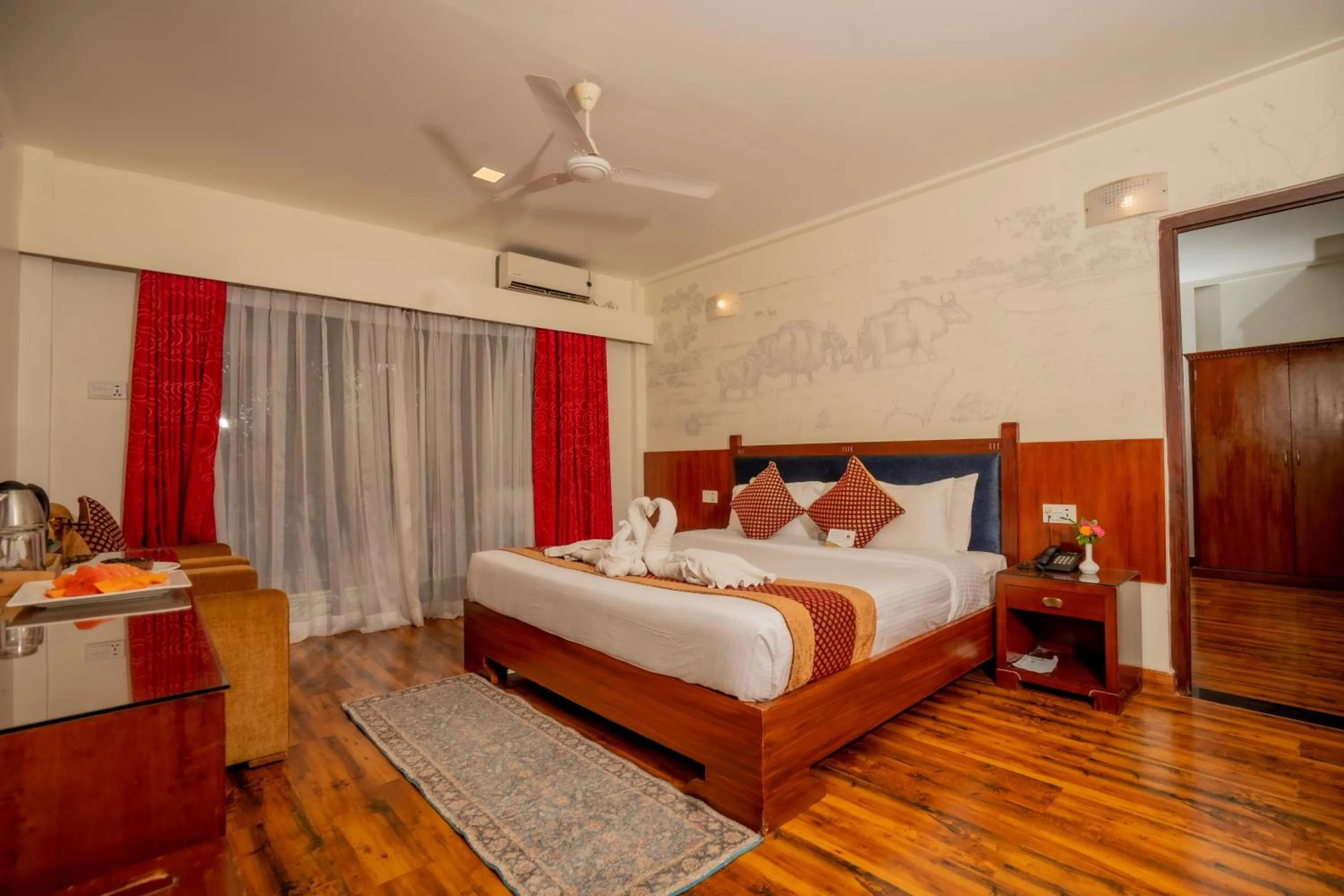 Bed in Hotel Jungle Crown