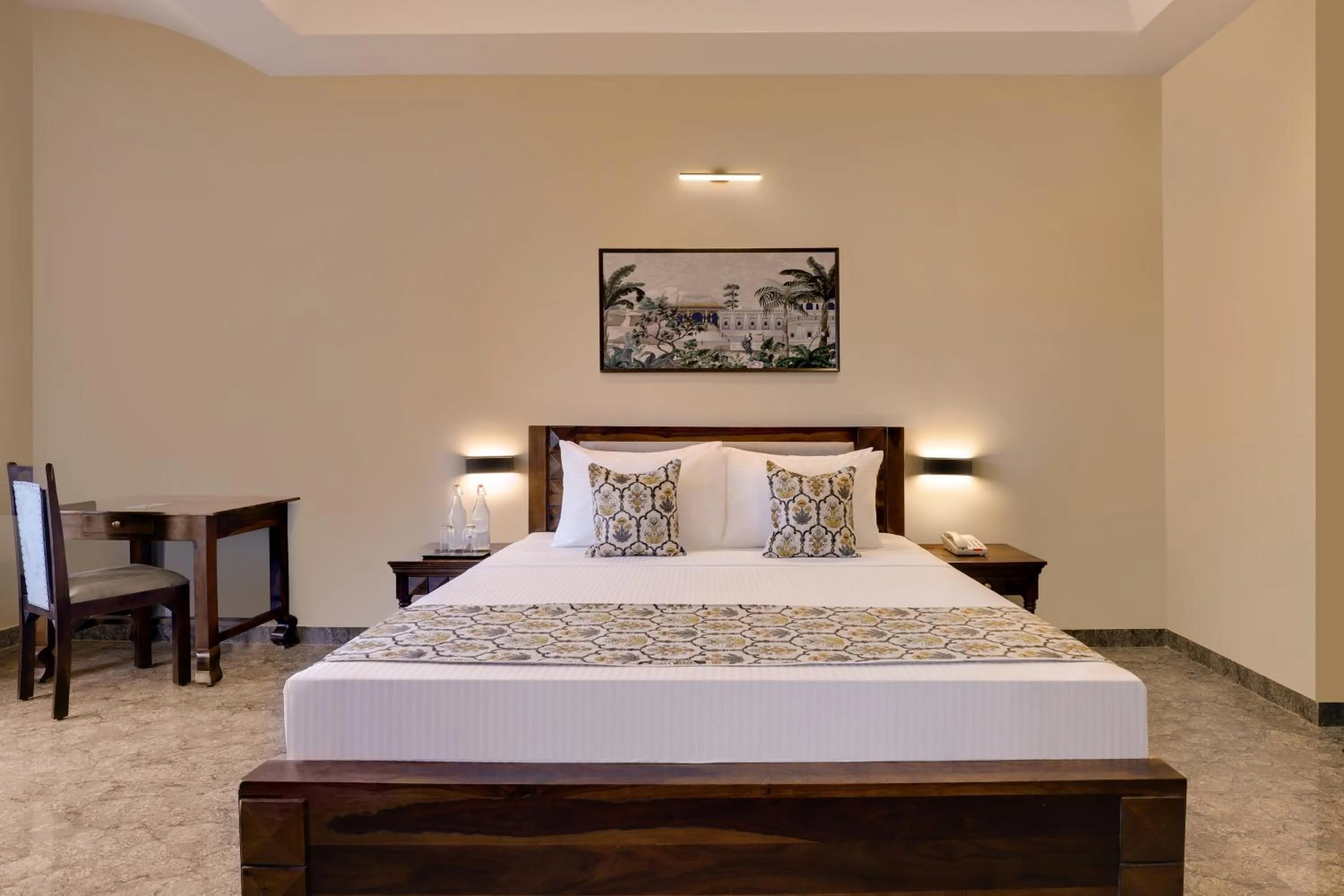 Bed in Lemon Tree Resort, Kumbhalgarh