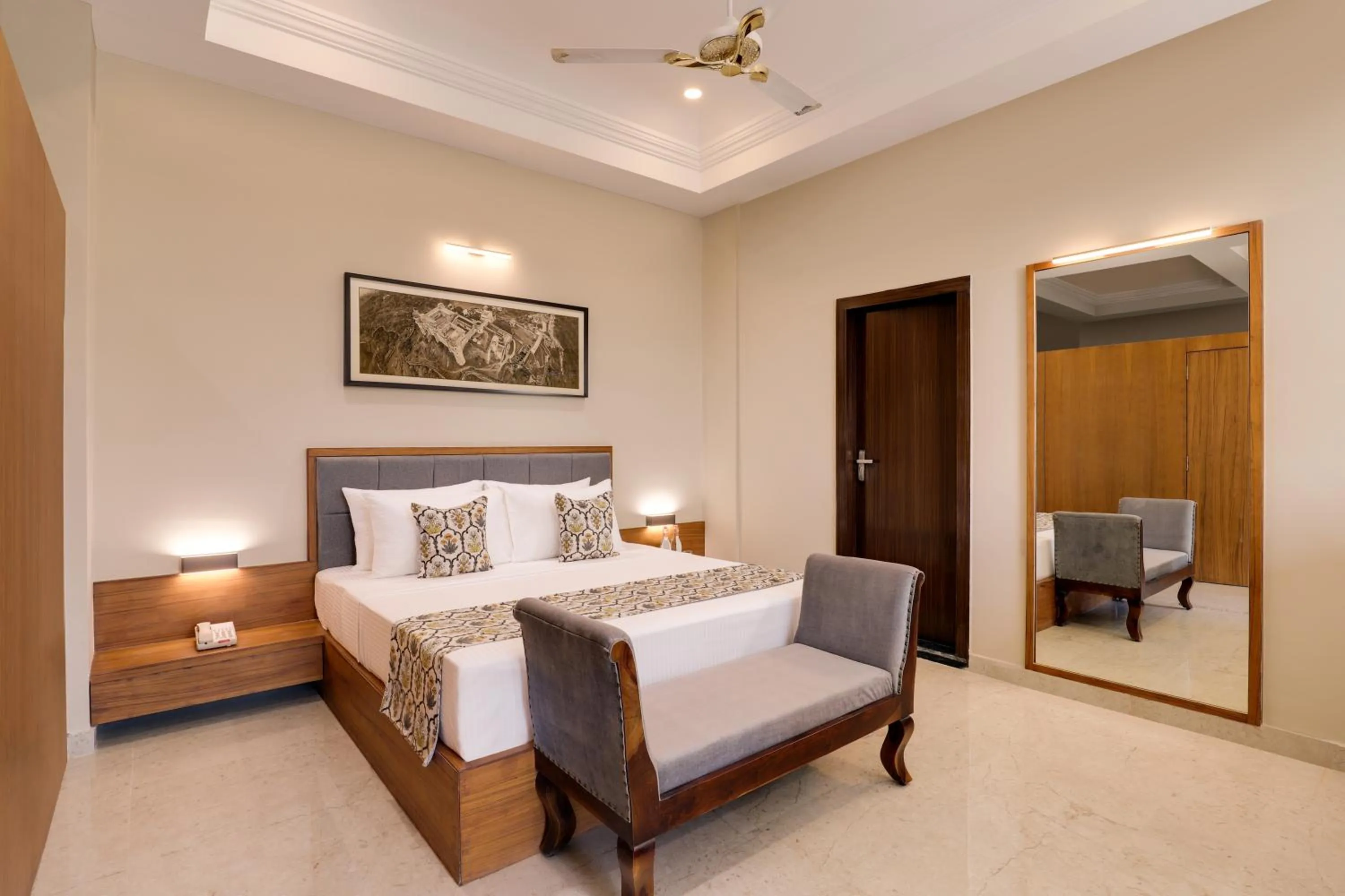 Bed in Lemon Tree Resort, Kumbhalgarh