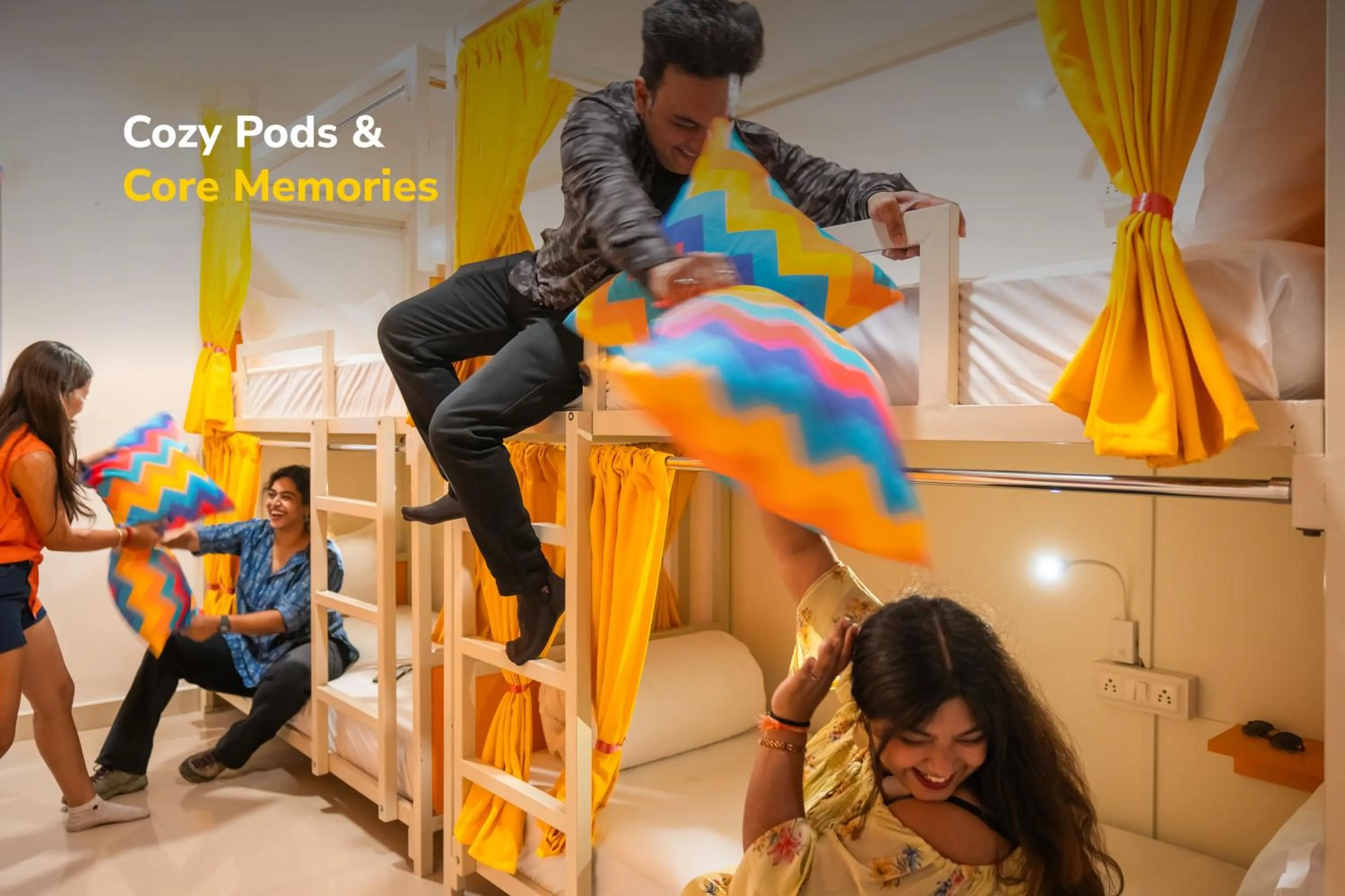 group of guests in goSTOPS Bengaluru HSR, Silk Board