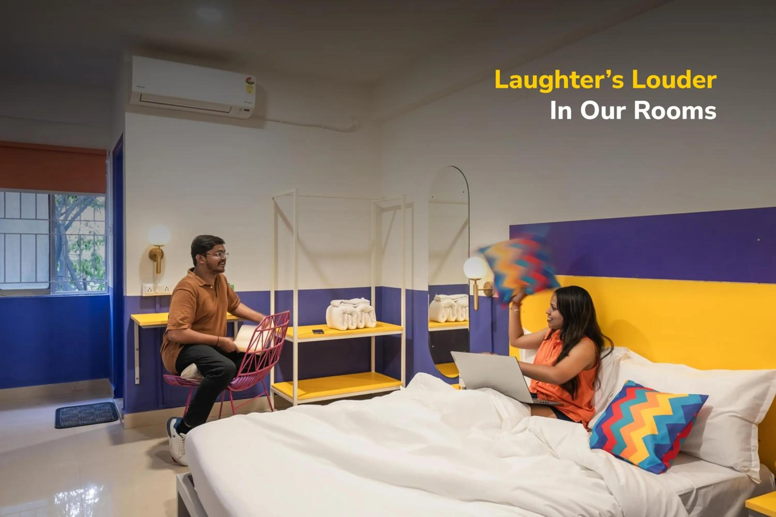 Bed in goSTOPS Bengaluru HSR, Silk Board