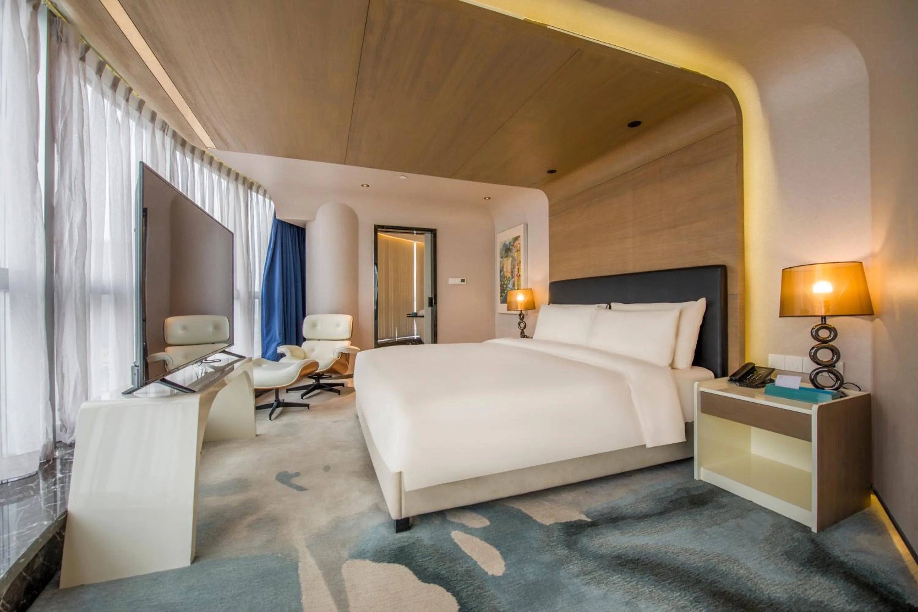 Bed in Atour S Hotel Guangzhou Beijing Road Tianzi Wharf