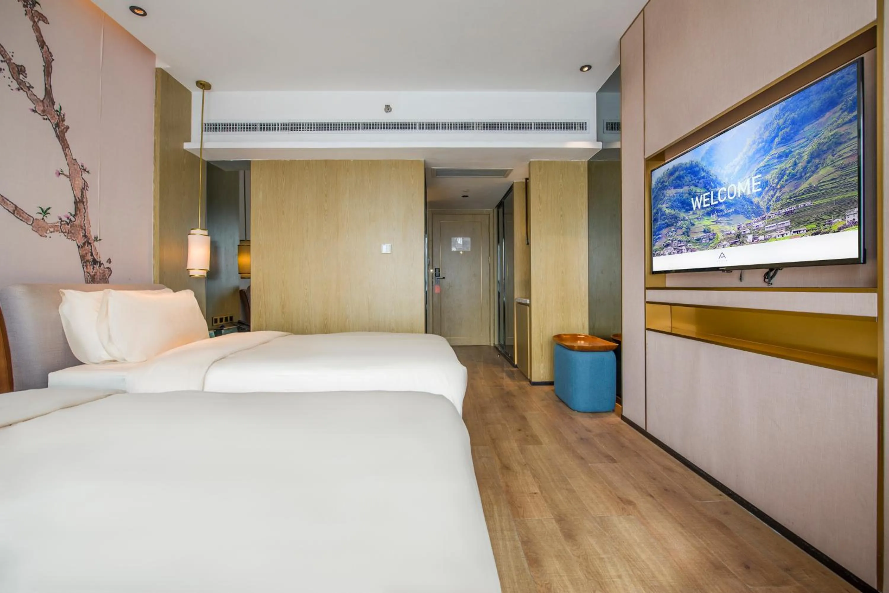 Bed in Atour S Hotel Guangzhou Beijing Road Tianzi Wharf
