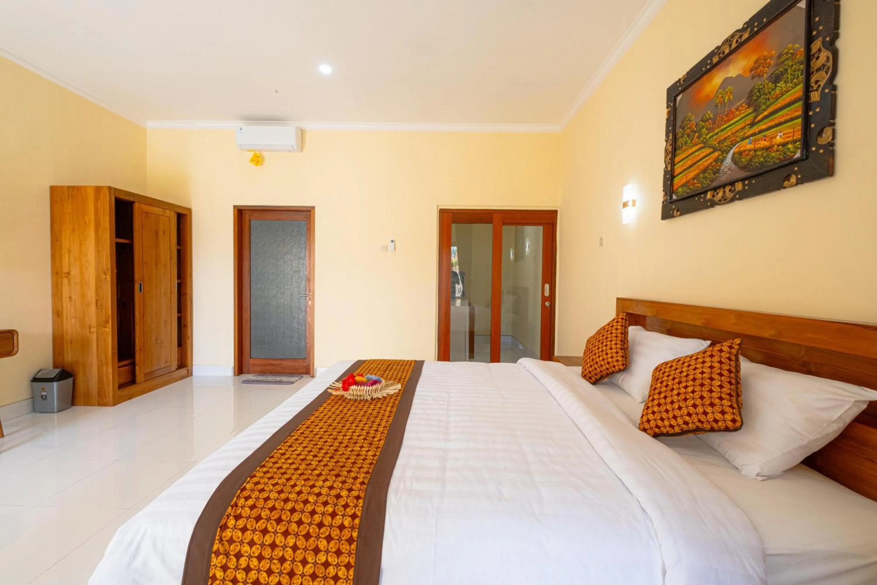 Bed in Sriwedari House Keramas