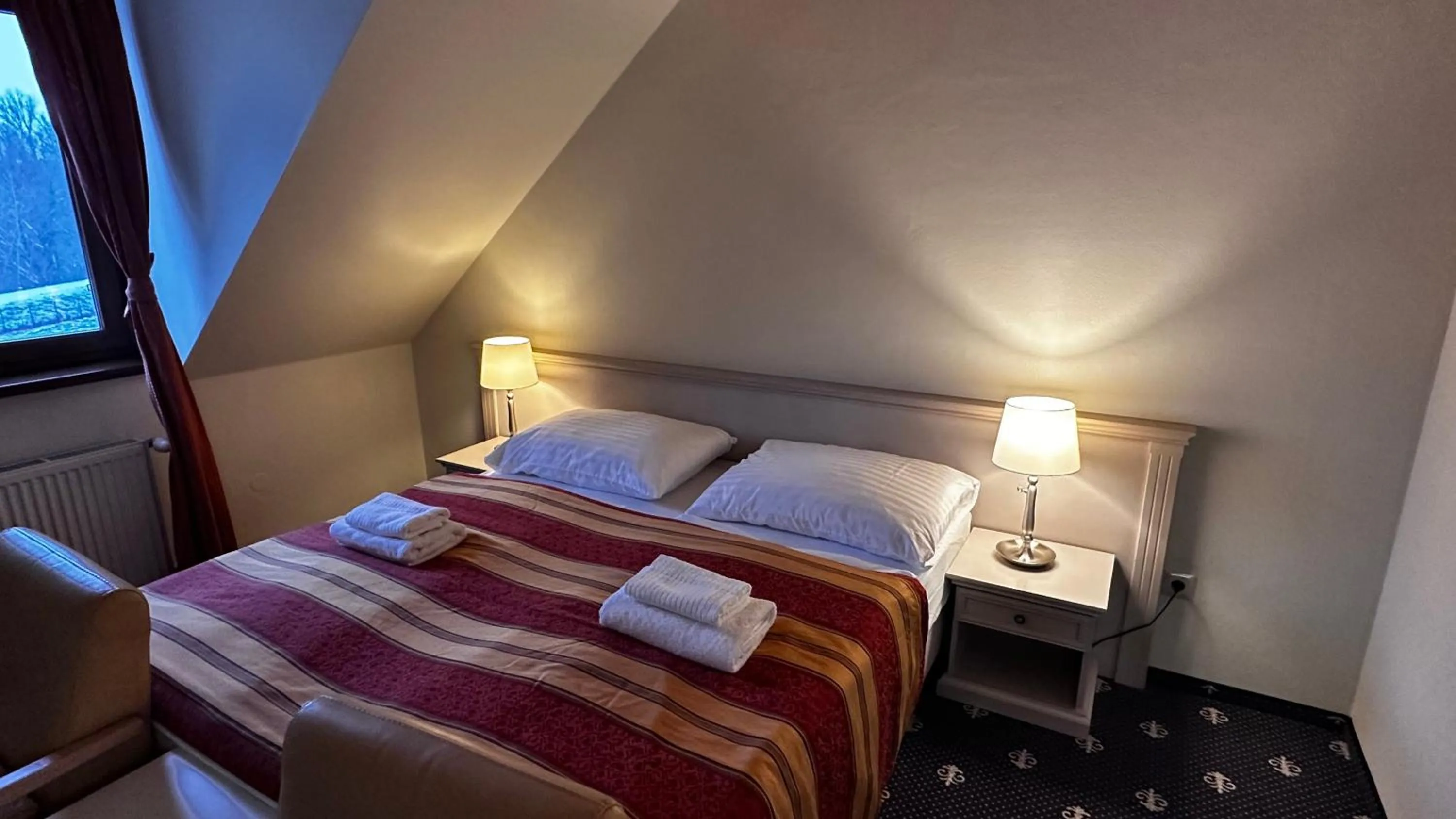 Bed in Hotel Hradna brana