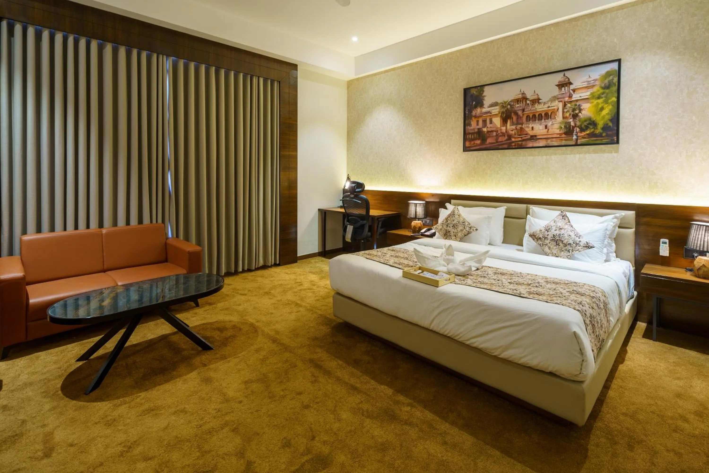 Bed in Hotel Mivaante