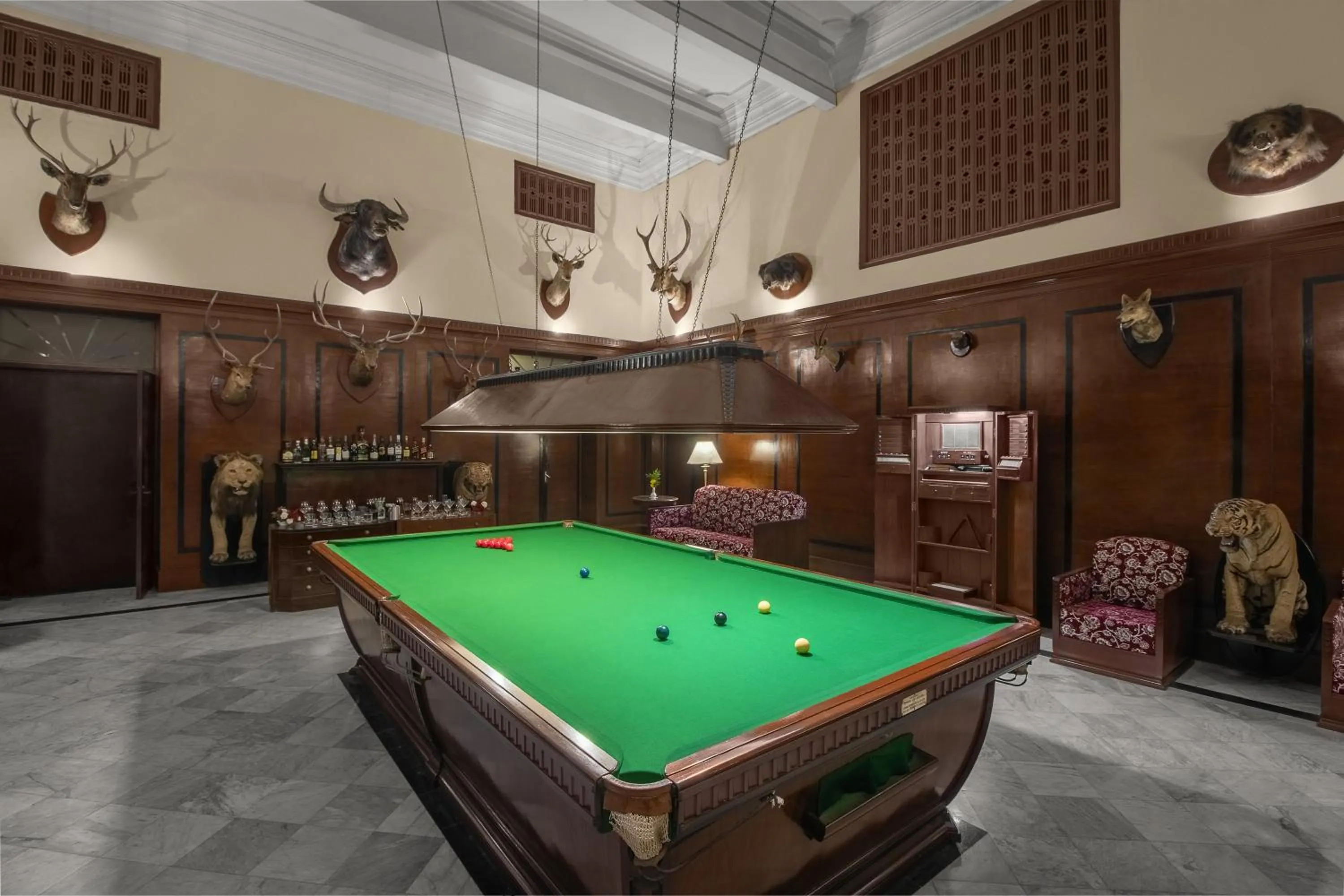 Billiard in Umed Bhawan Palace, Kotah